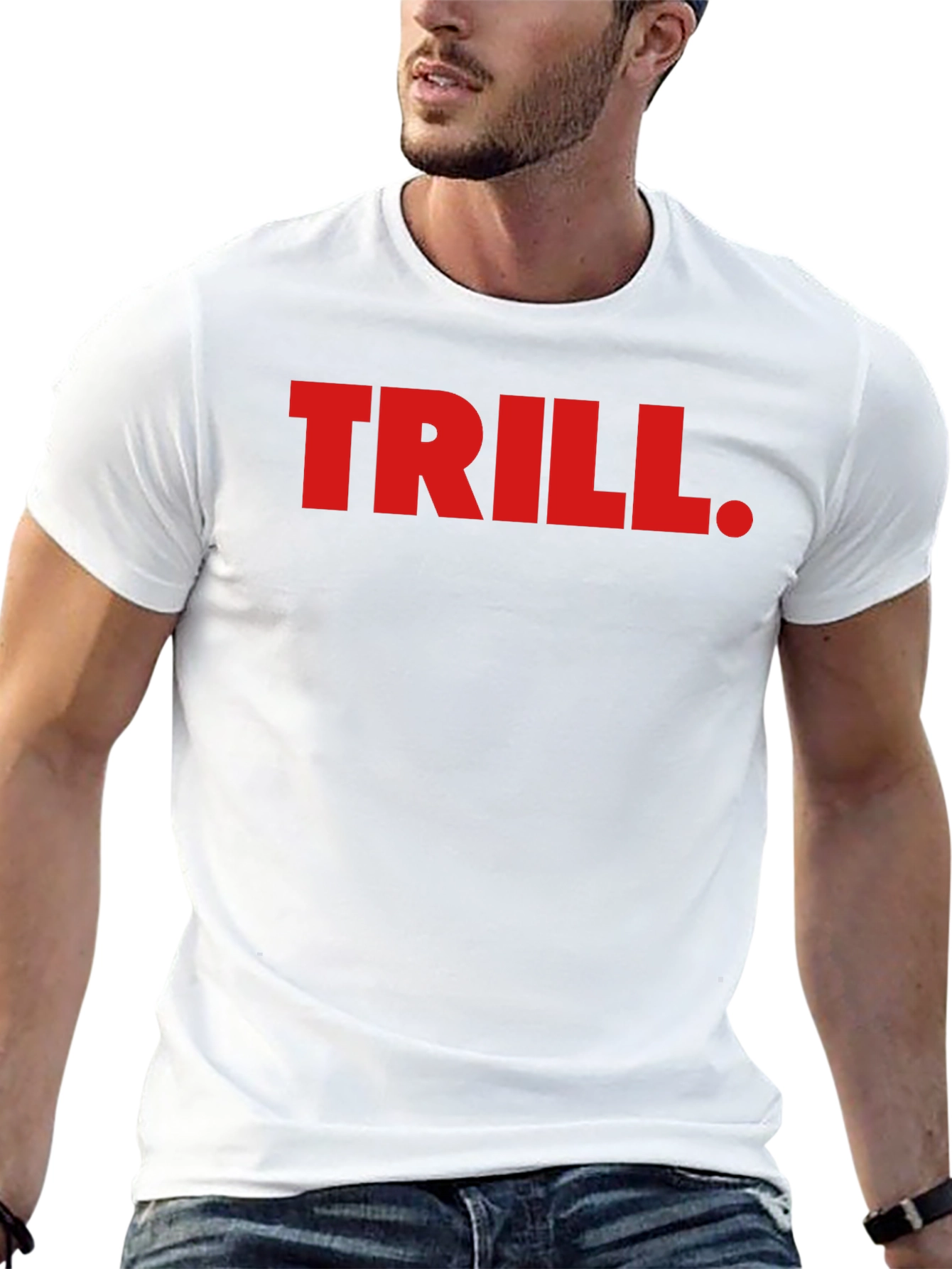 Trill Graphic Tee - Bold Red Print