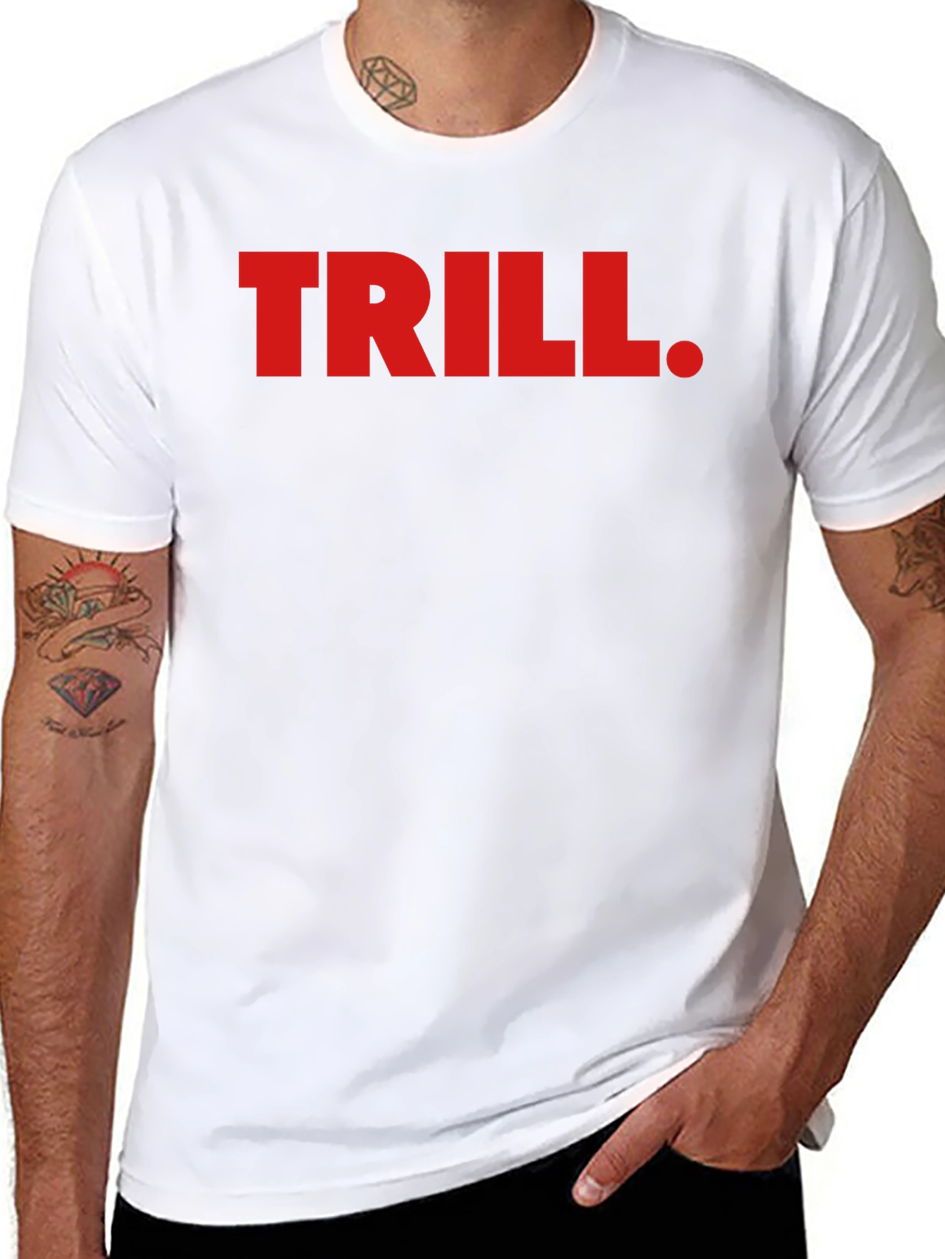 Trill Graphic Tee - Bold Red Print