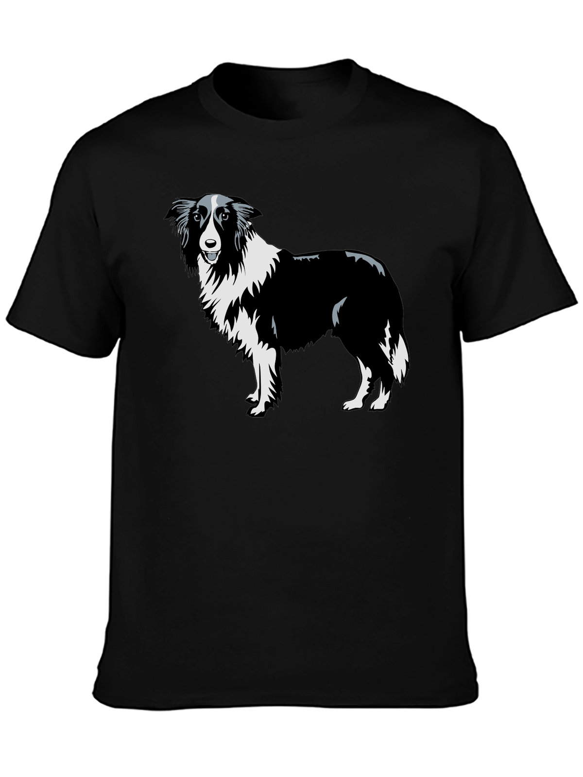 Border Collie Graphic Tee - Black