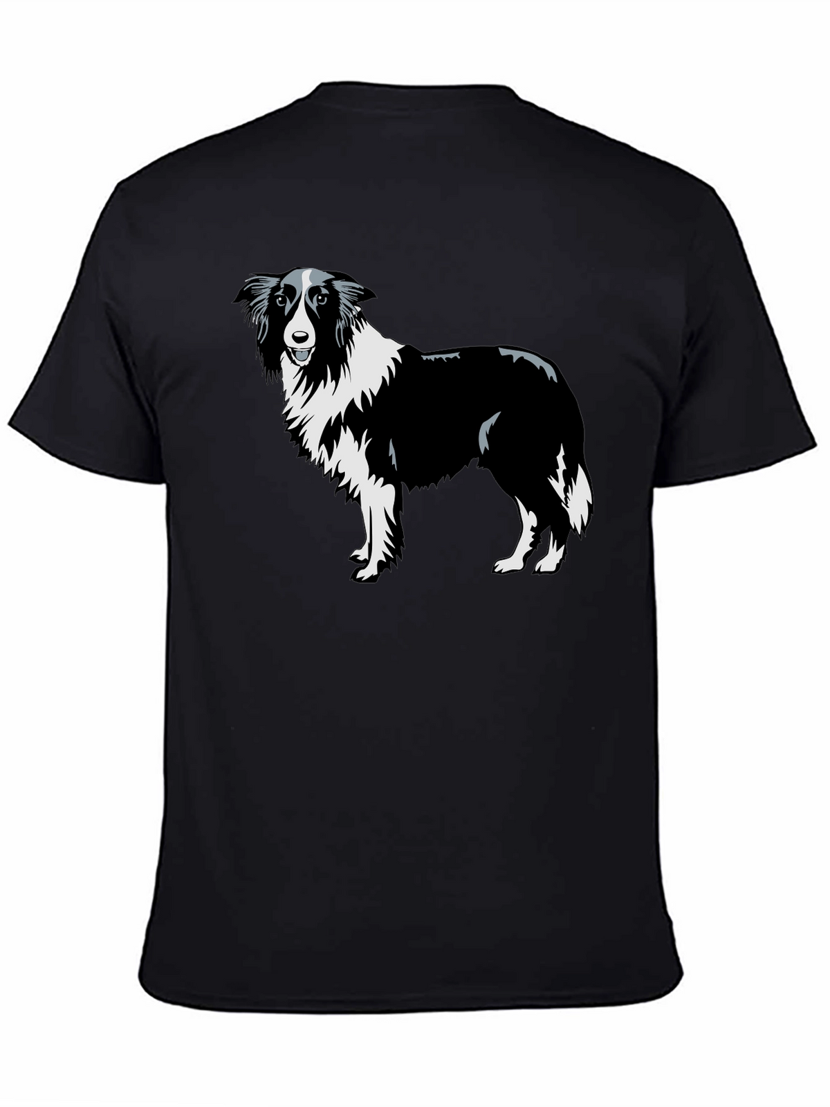 Border Collie Graphic Tee - Black