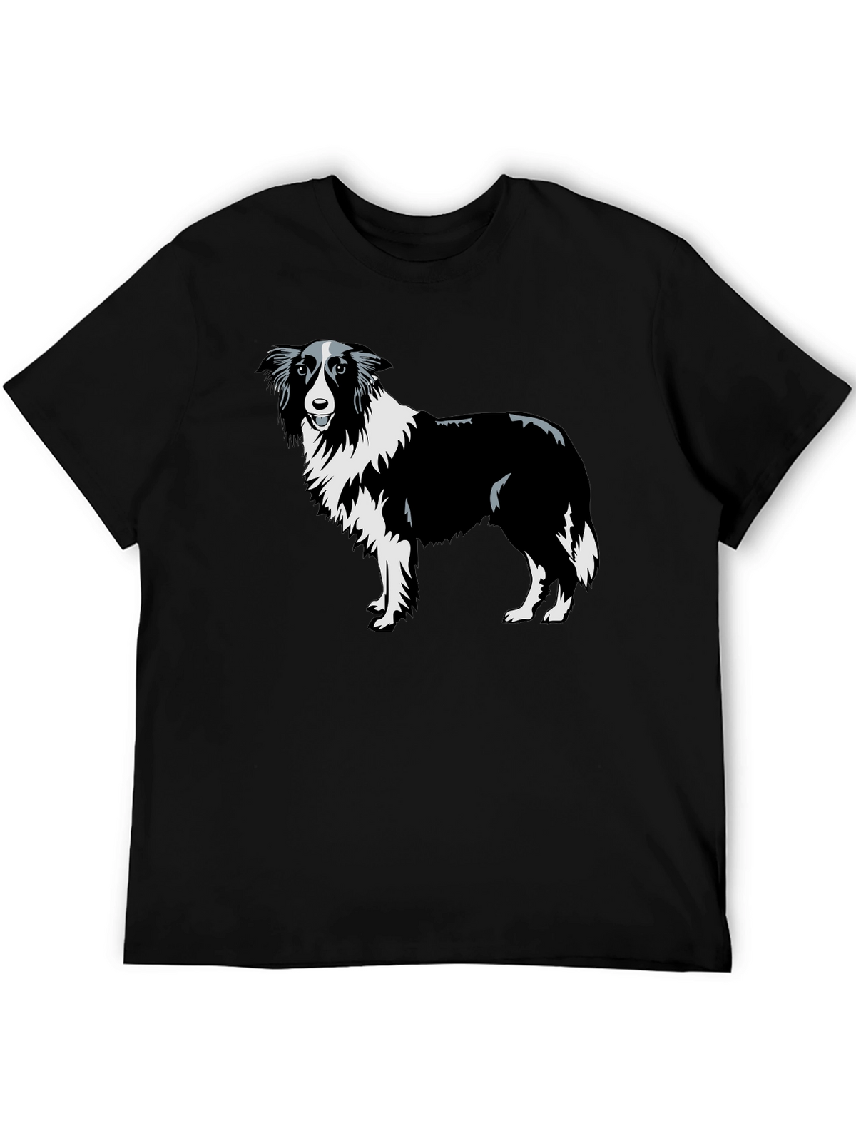 Border Collie Graphic Tee - Black