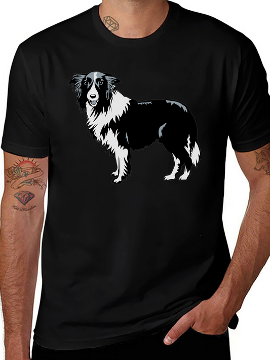Border Collie Graphic Tee - Black