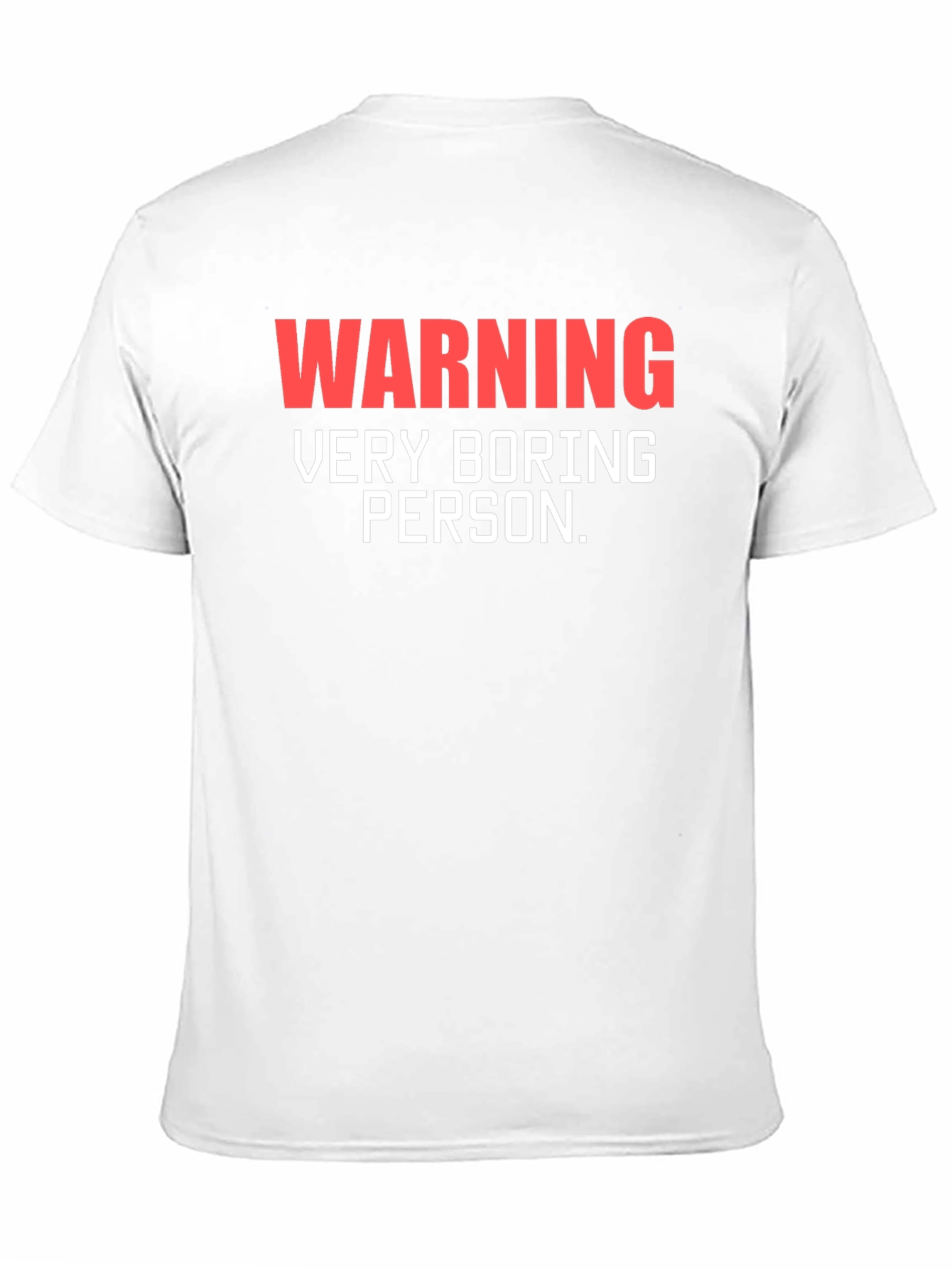 Warning Very Boring Person Black T-Shirt