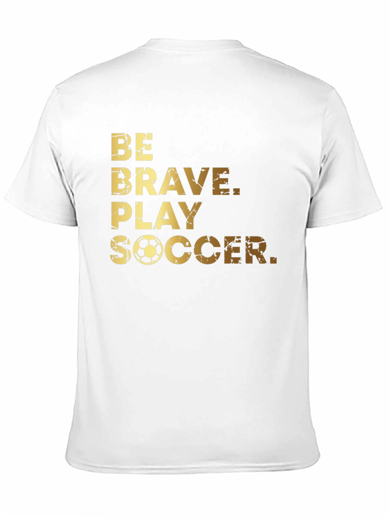 Be Brave Play Soccer Graphic Tee - Black
