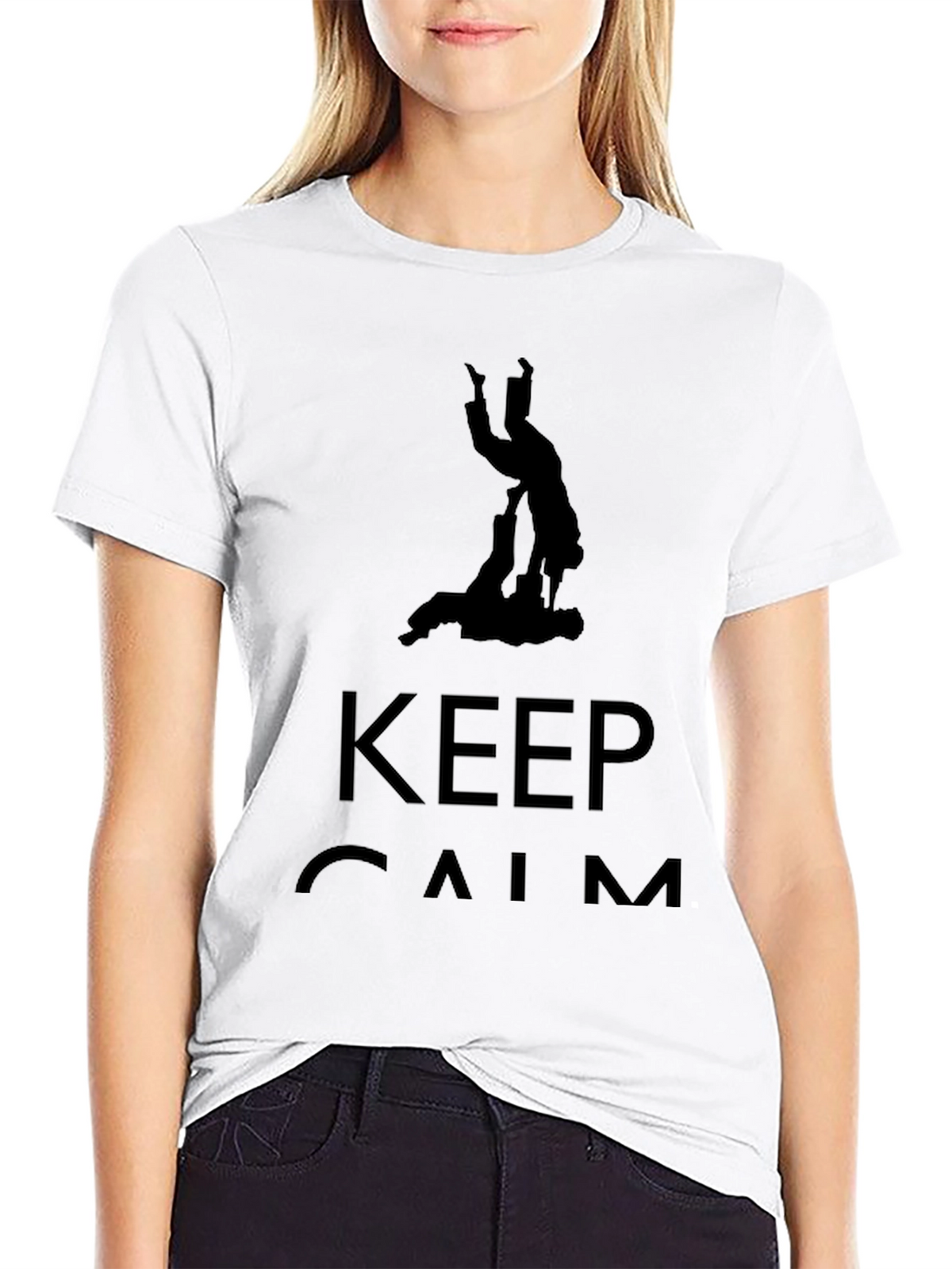 Keep Calm T-Shirt: Judo Silhouette Graphic Tee