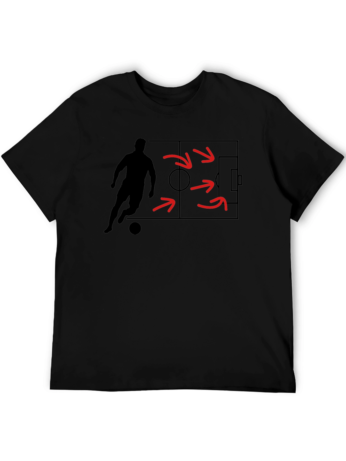 Soccer Strategy Graphic Tee - Black