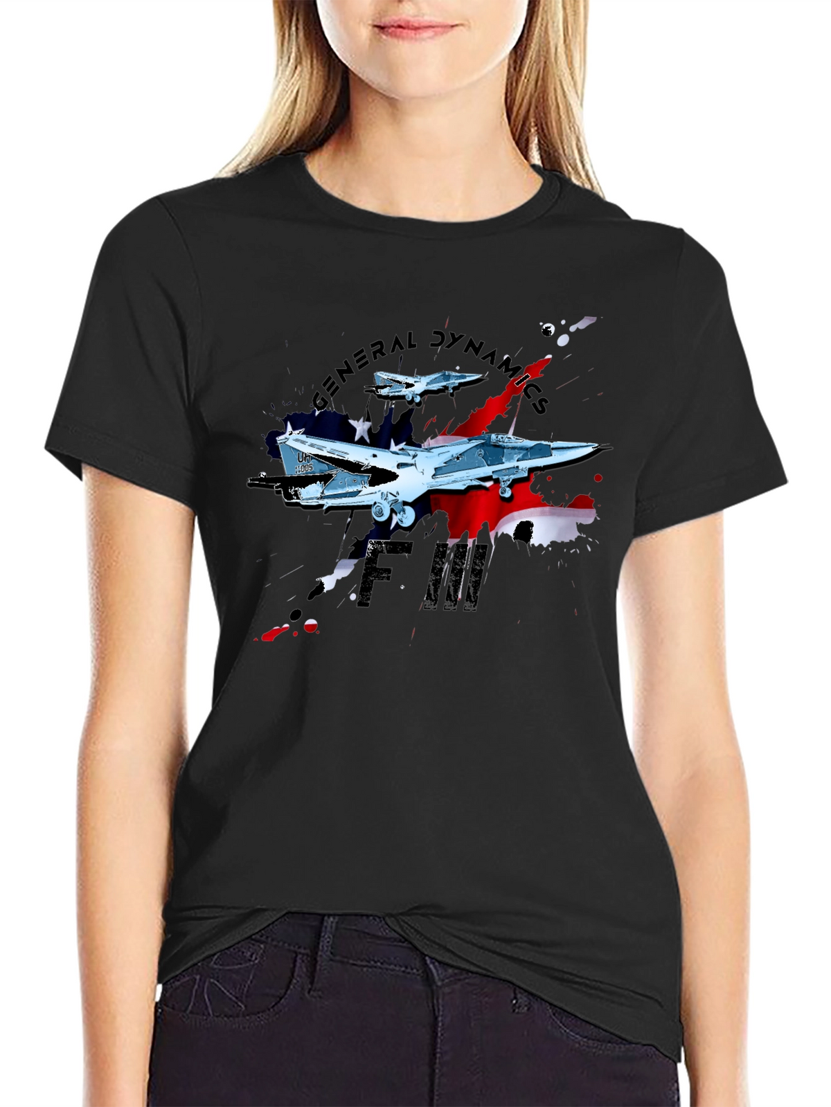 F-111 Aardvark Retro Jet Fighter T-Shirt