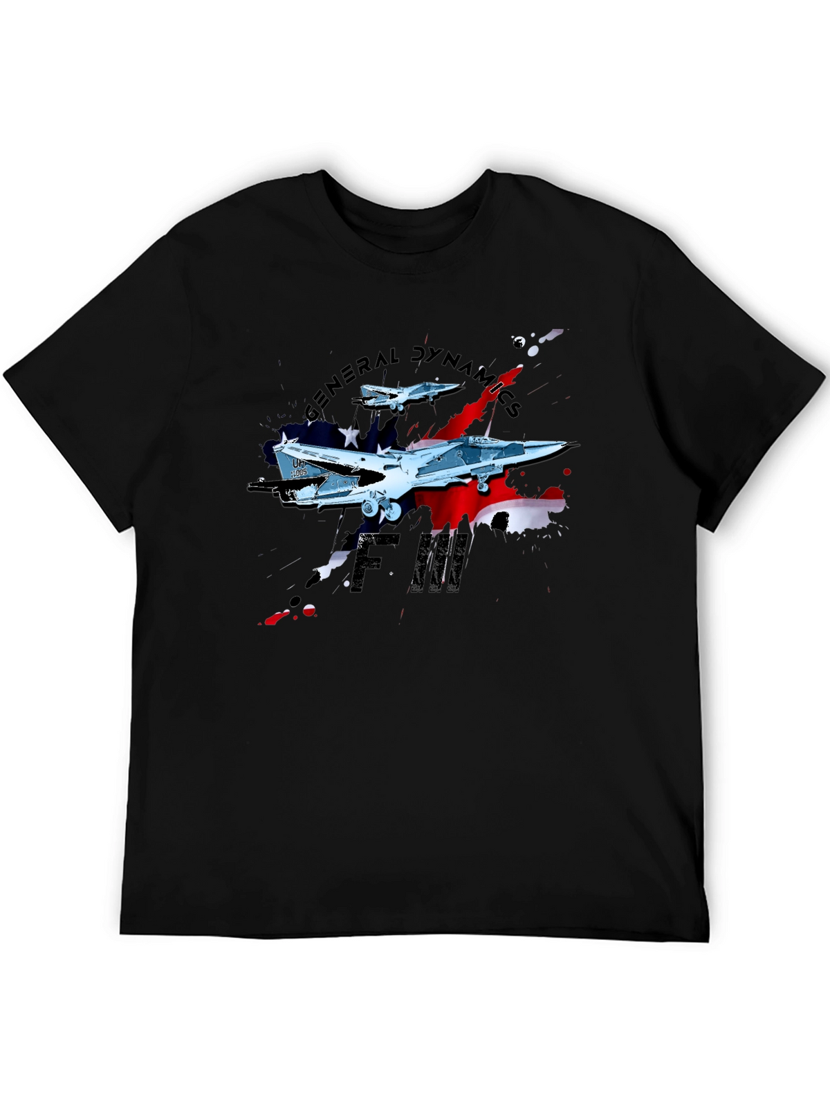 F-111 Aardvark Retro Jet Fighter T-Shirt