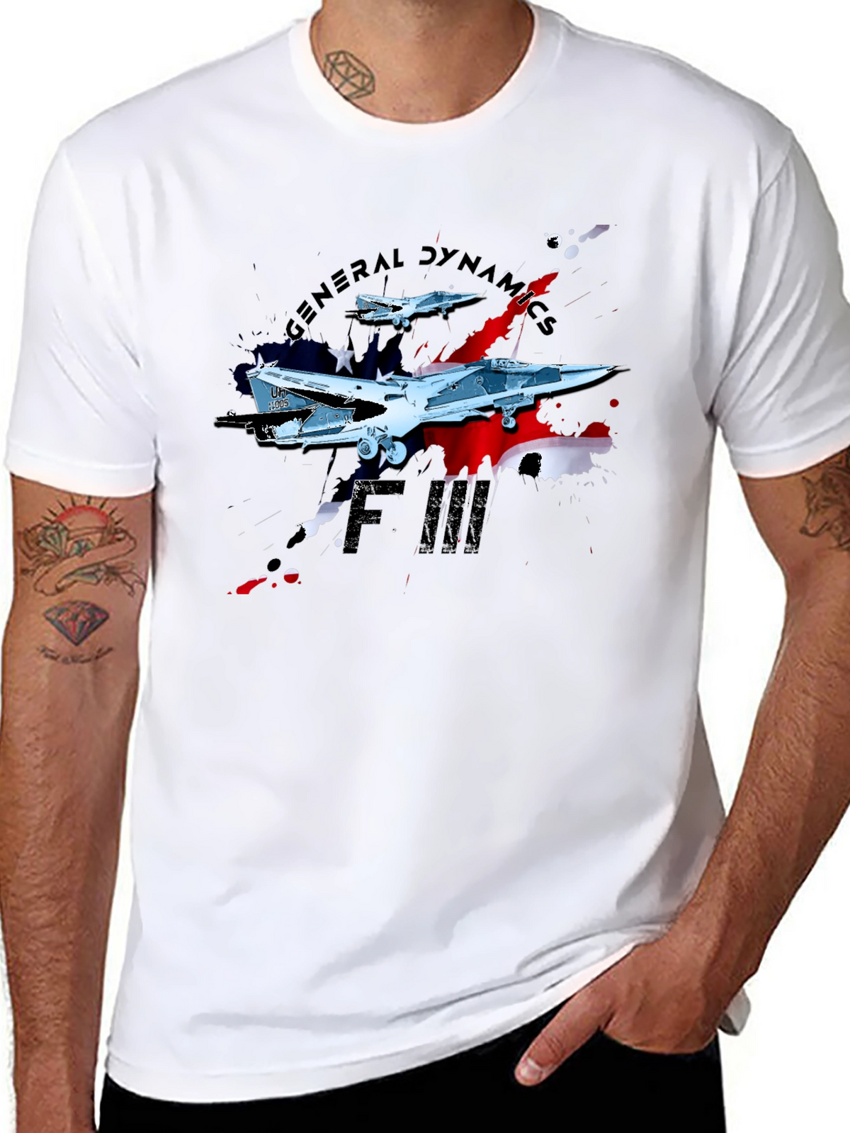 F-111 Aardvark Retro Jet Fighter T-Shirt