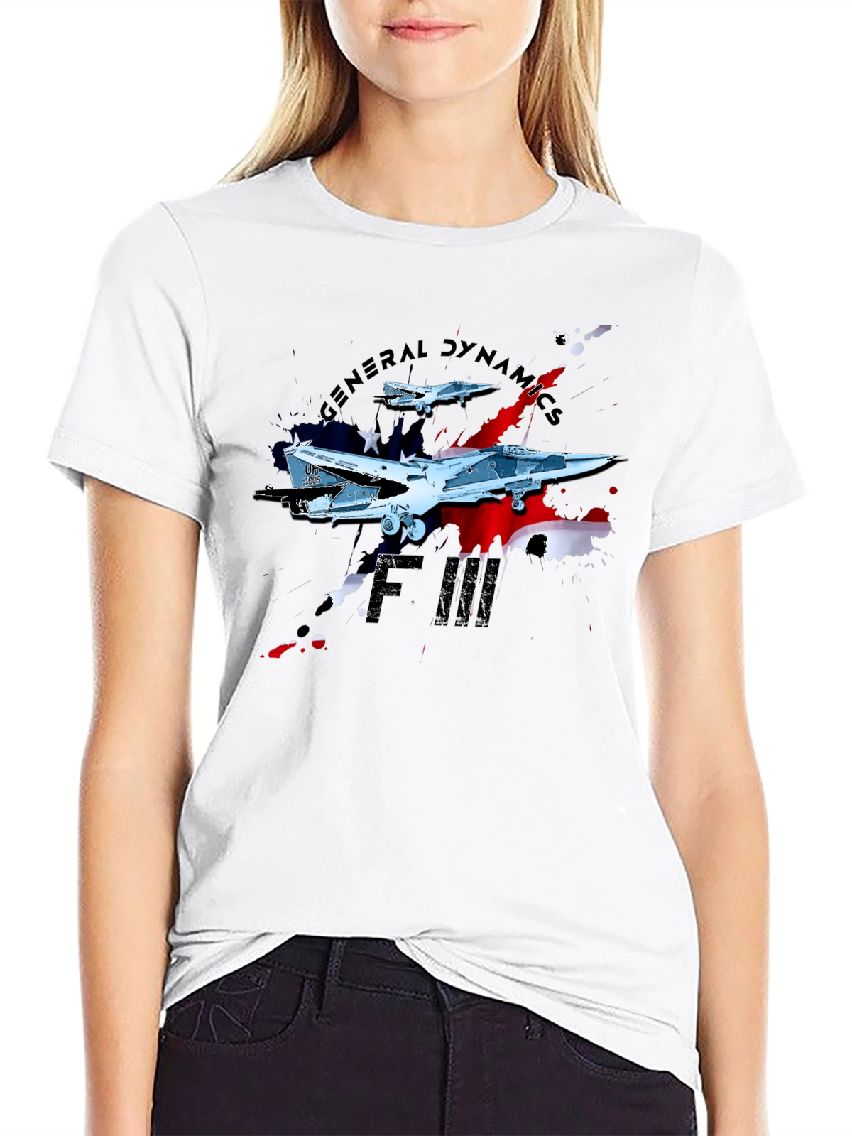 F-111 Aardvark Retro Jet Fighter T-Shirt