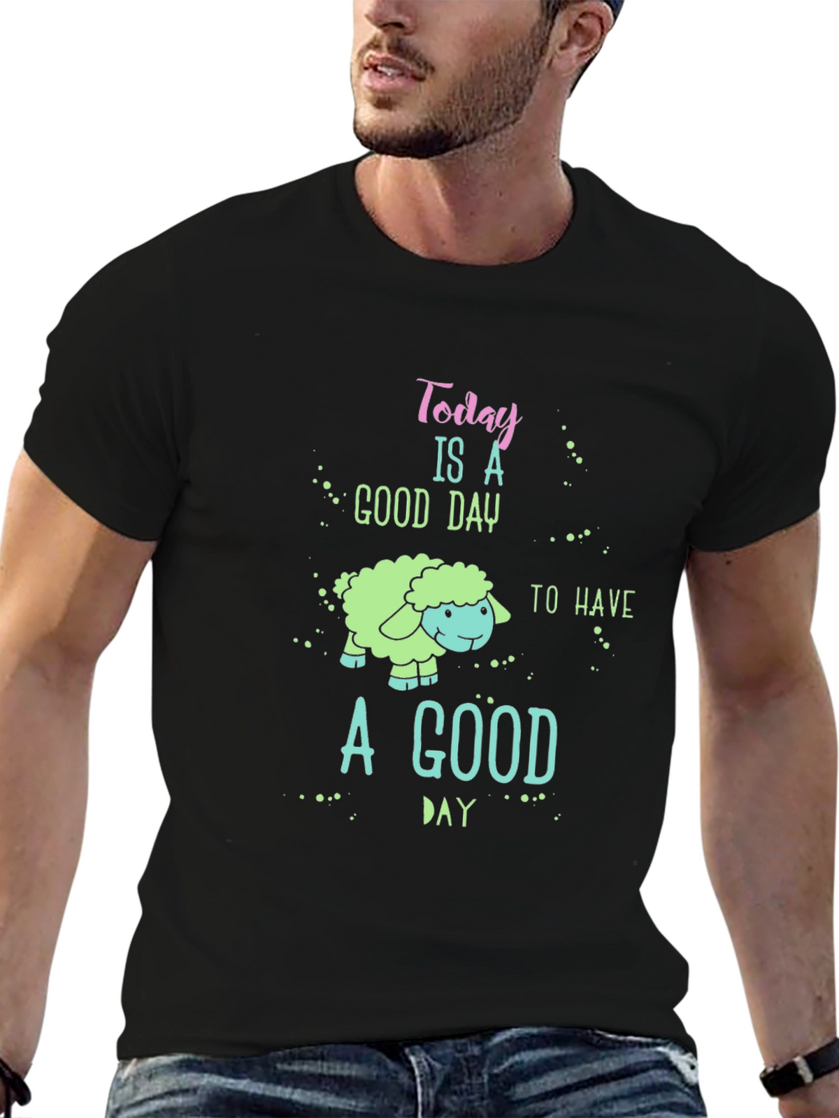 Good Day Sheep Graphic Tee - Unisex Casual Shirt