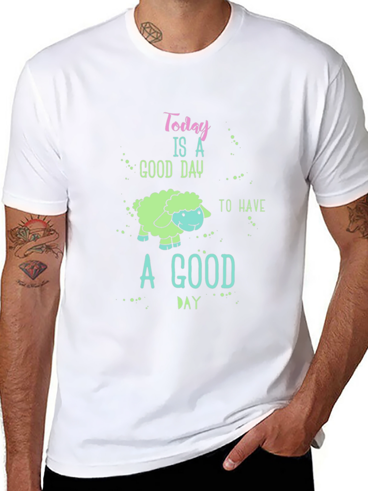 Good Day Sheep Graphic Tee - Unisex Casual Shirt