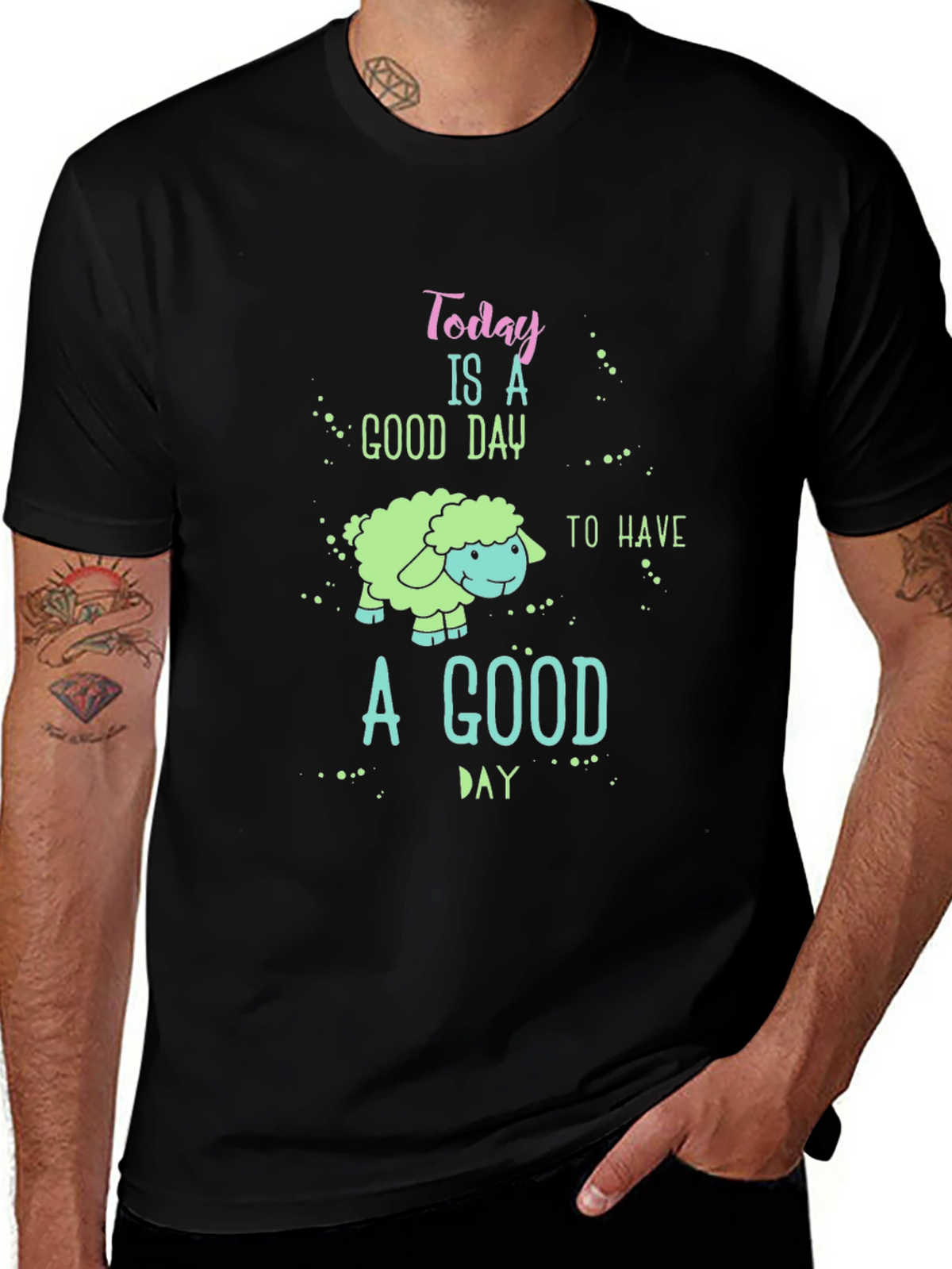 Good Day Sheep Graphic Tee - Unisex Casual Shirt