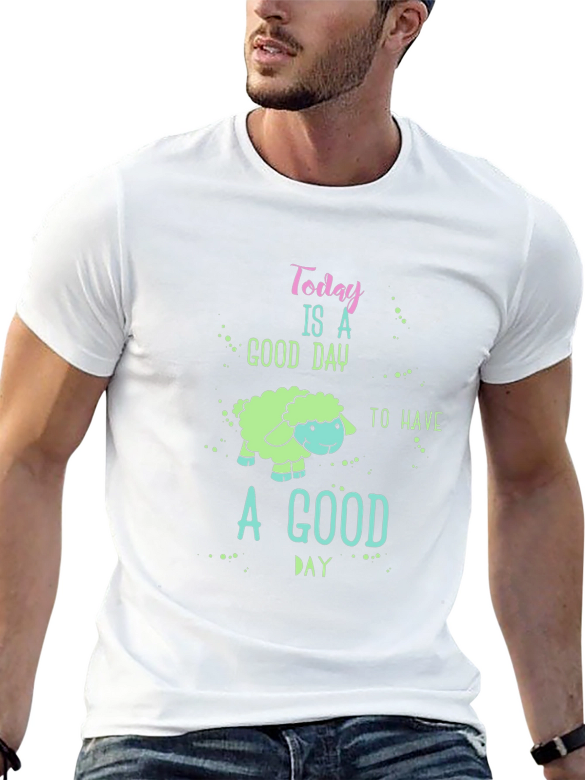 Good Day Sheep Graphic Tee - Unisex Casual Shirt