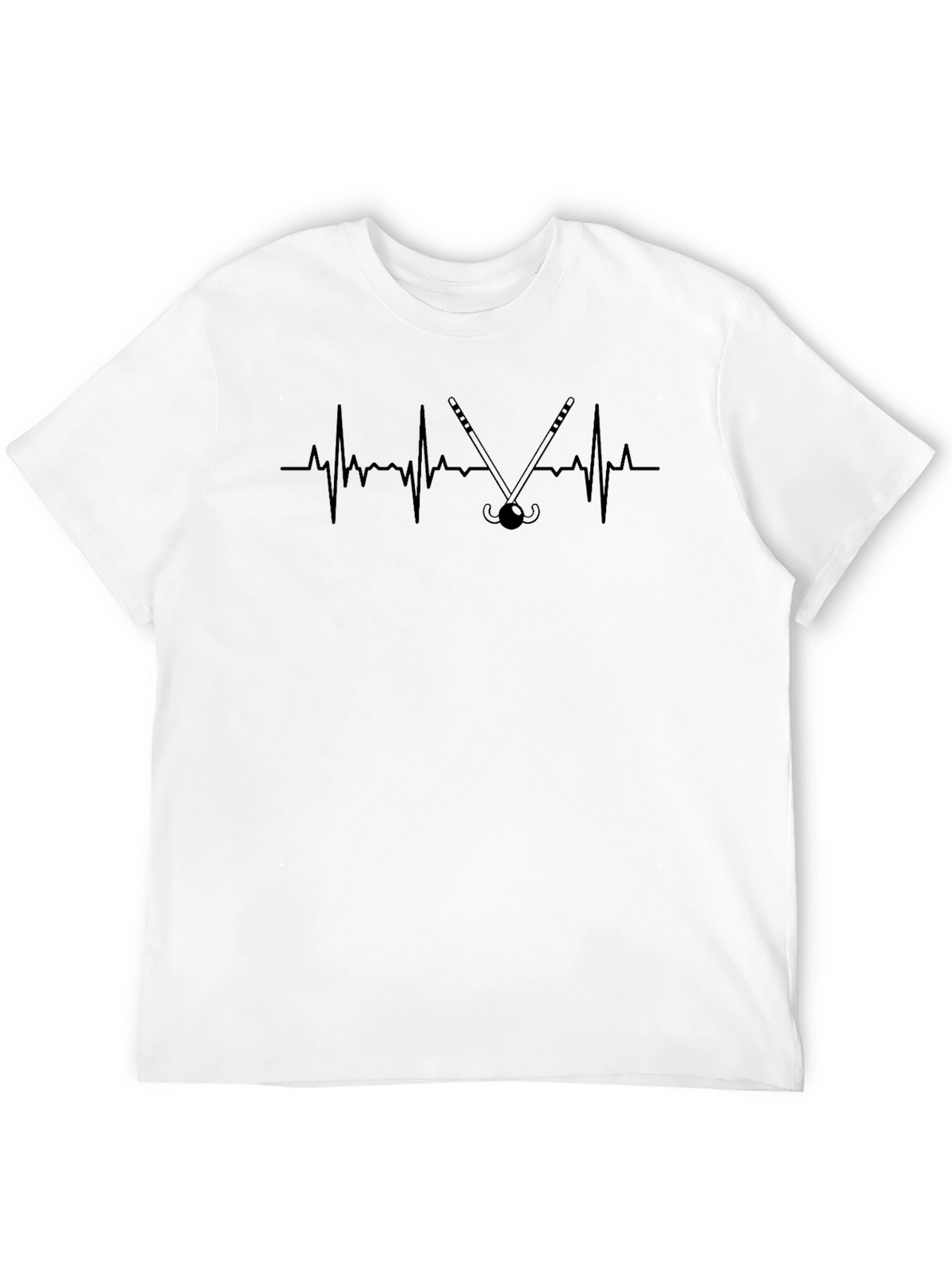 Hockey Heartbeat T-Shirt - Sporty Graphic Tee