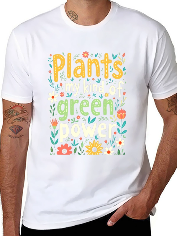 Plants My Kind Of Green Power Graphic Tee