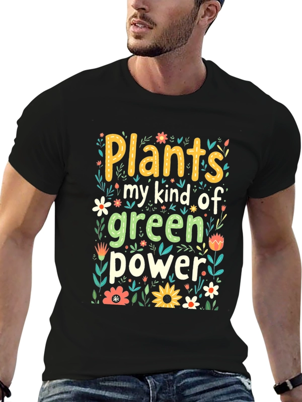 Plants My Kind Of Green Power Graphic Tee