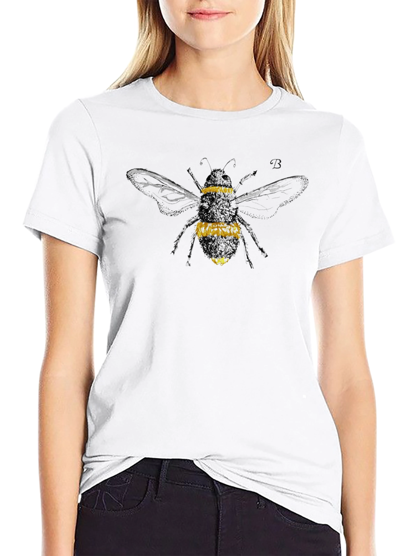 Bumble Bee Graphic T-Shirt - Black
