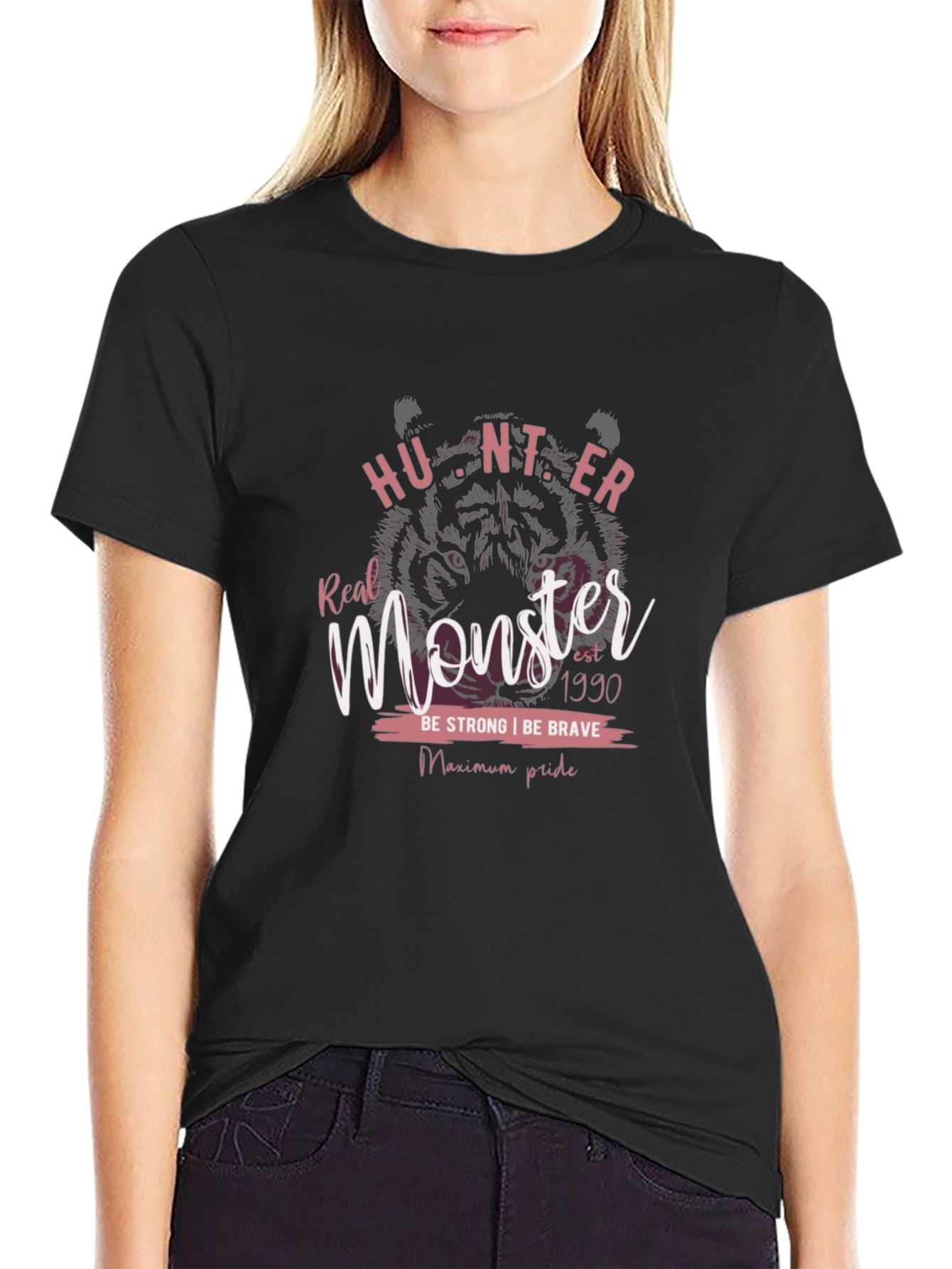 Hunter Monster Graphic Tee - Black