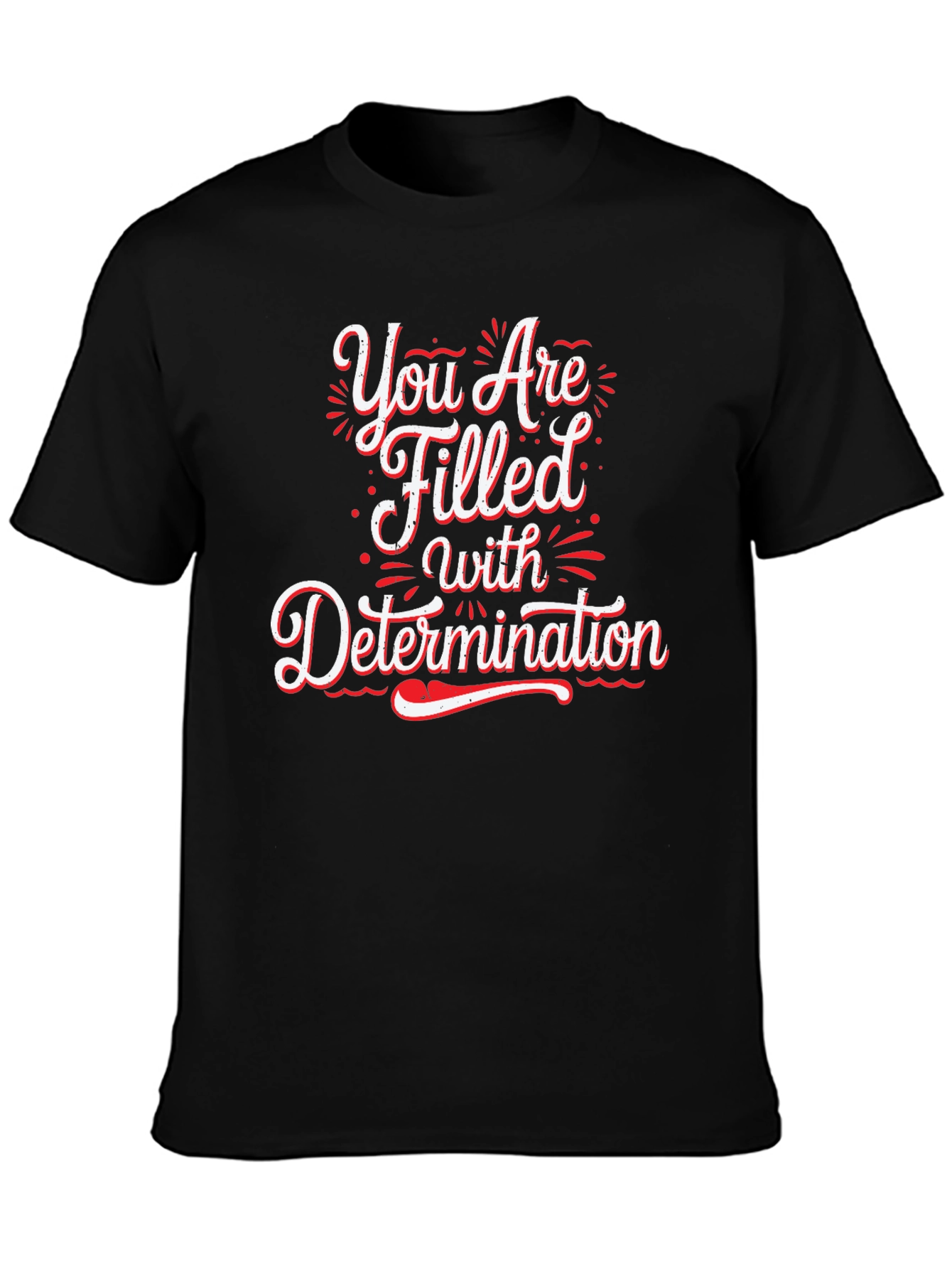 Determination Graphic Black T-Shirt