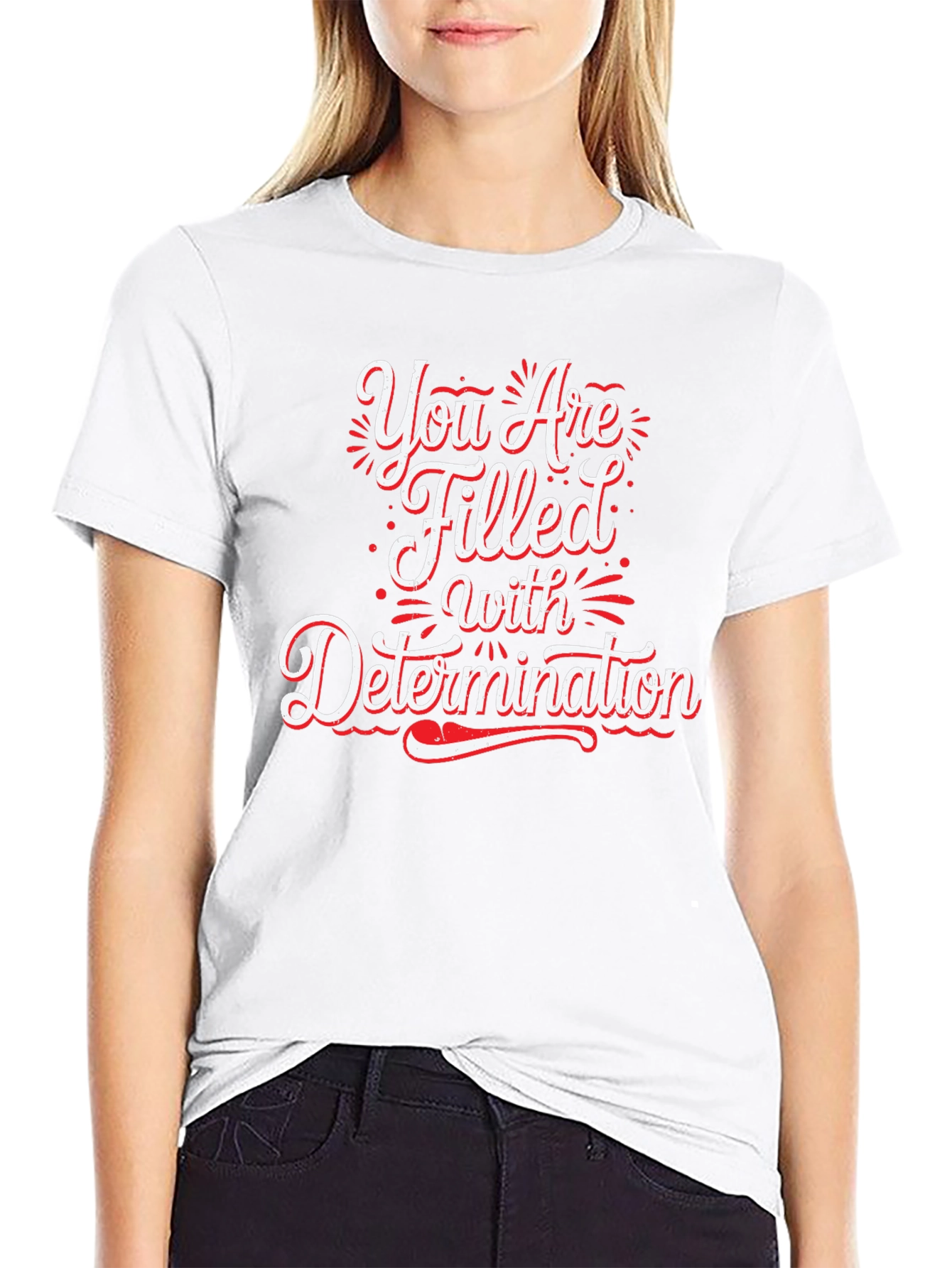 Determination Graphic Black T-Shirt