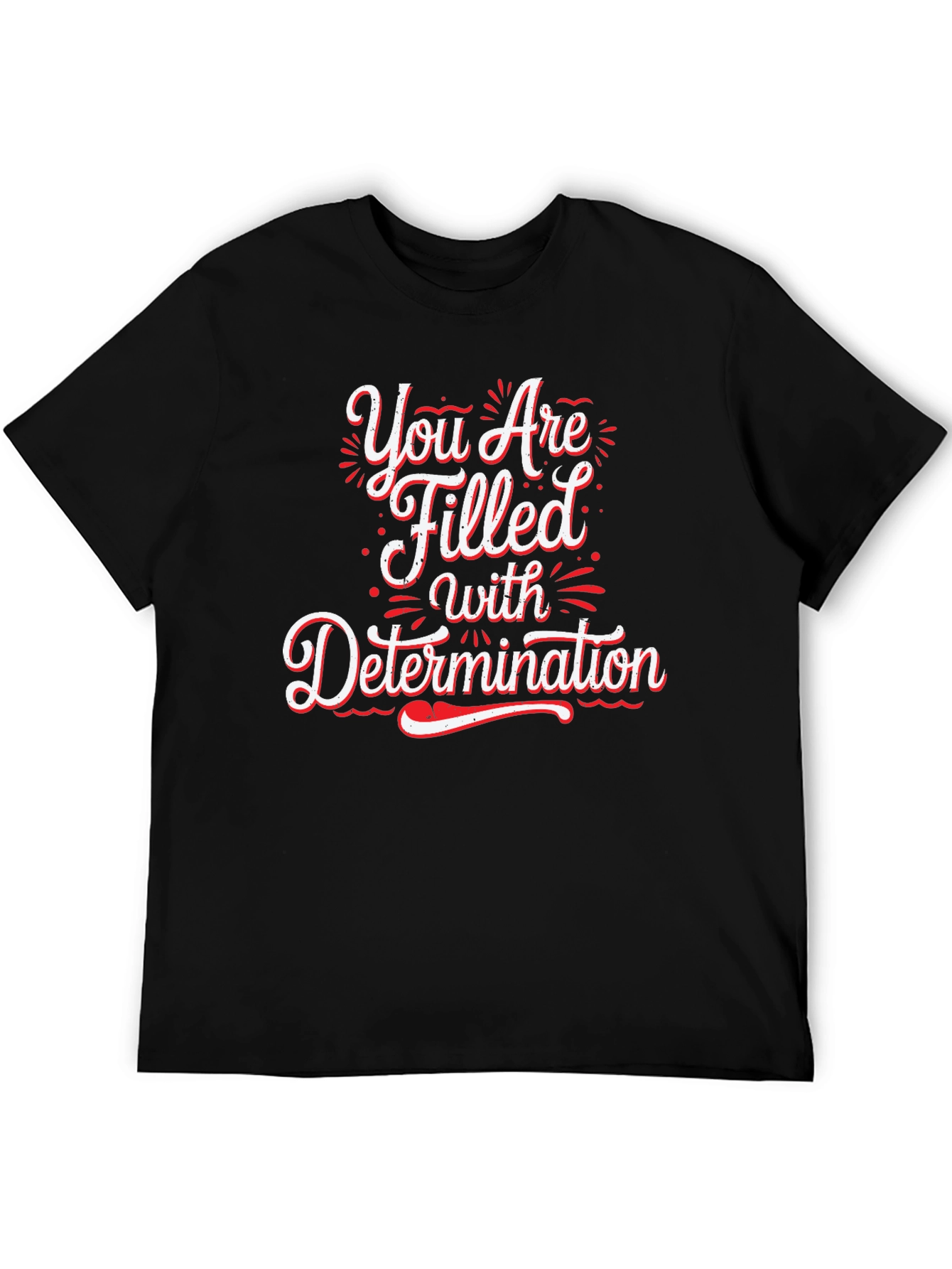 Determination Graphic Black T-Shirt