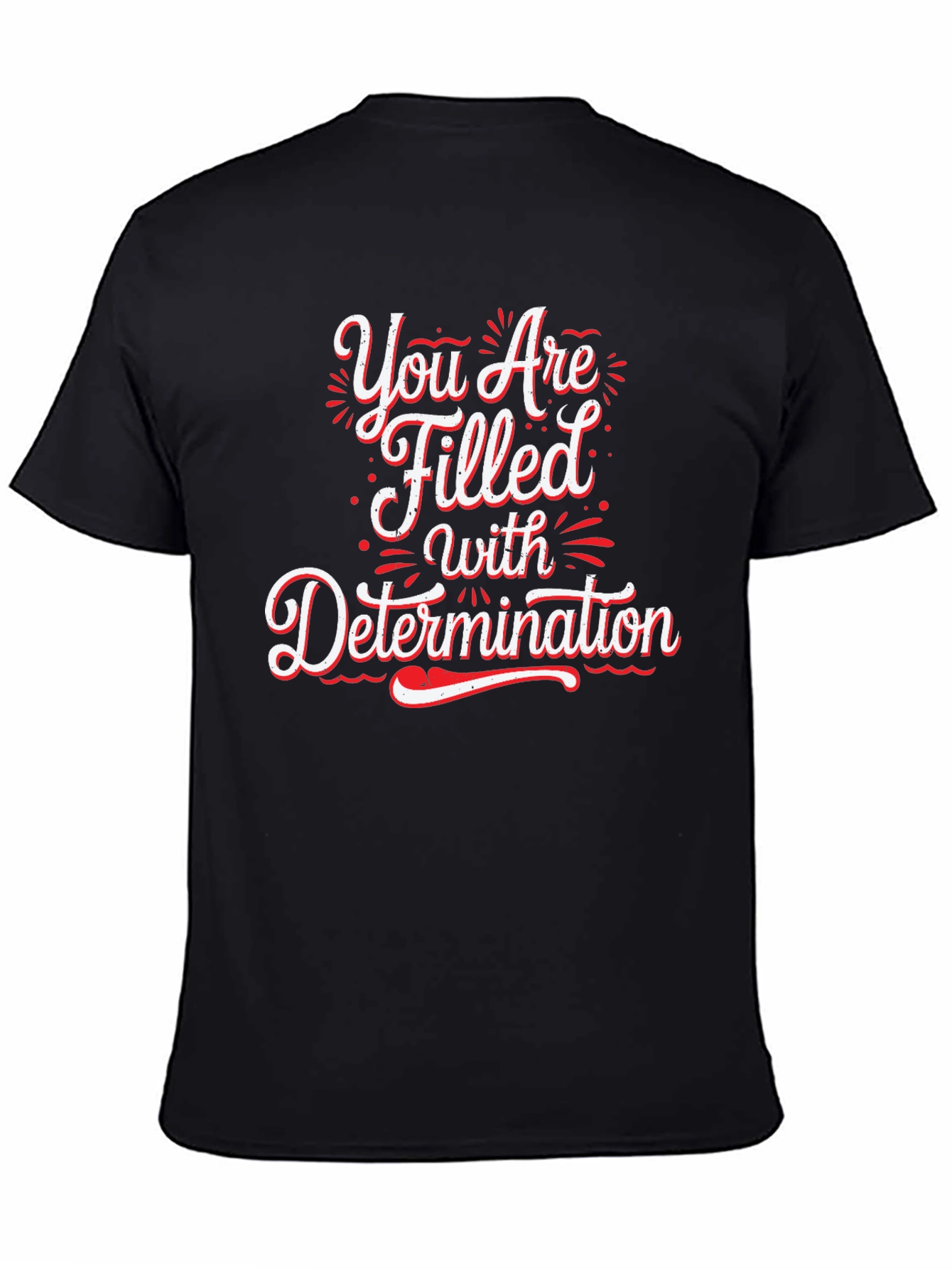 Determination Graphic Black T-Shirt