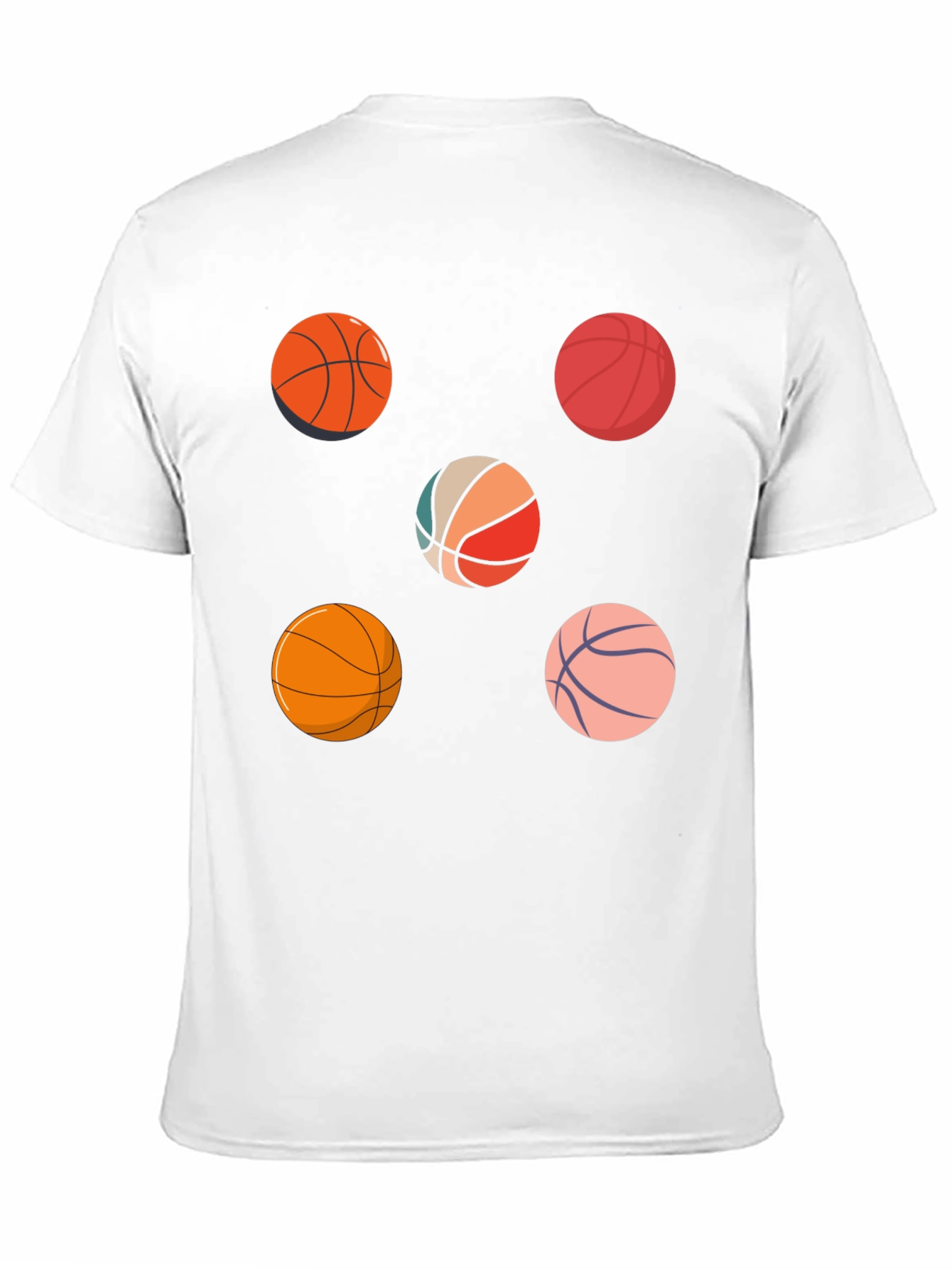 Basketball Pattern T-Shirt