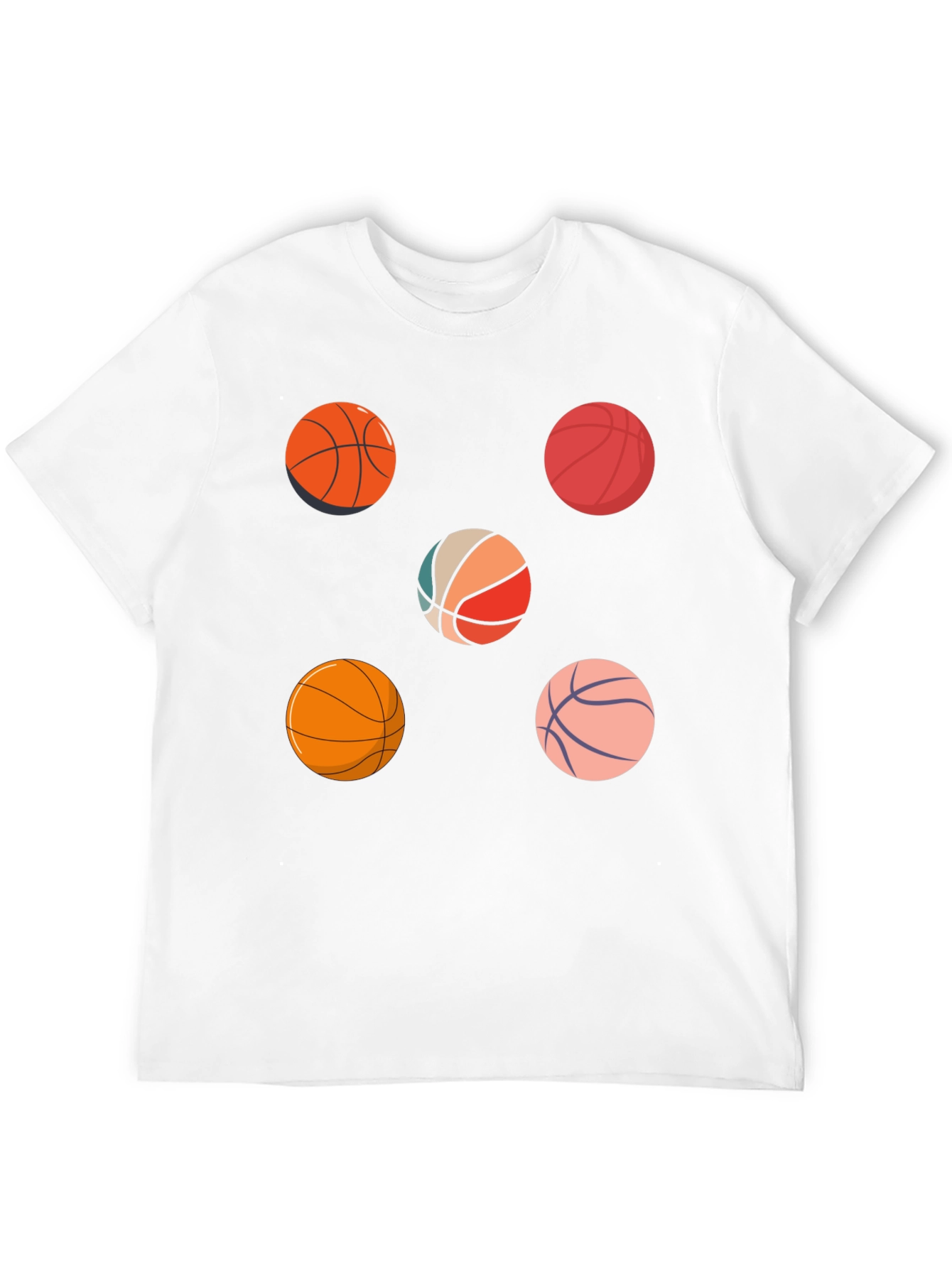 Basketball Pattern T-Shirt