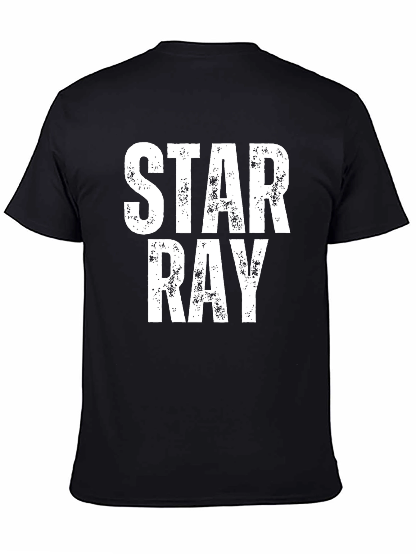 Star Ray Graphic T-Shirt - Distressed Print