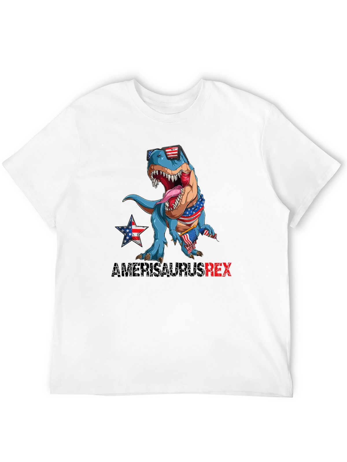 Patriotic T-Rex Graphic T-Shirt