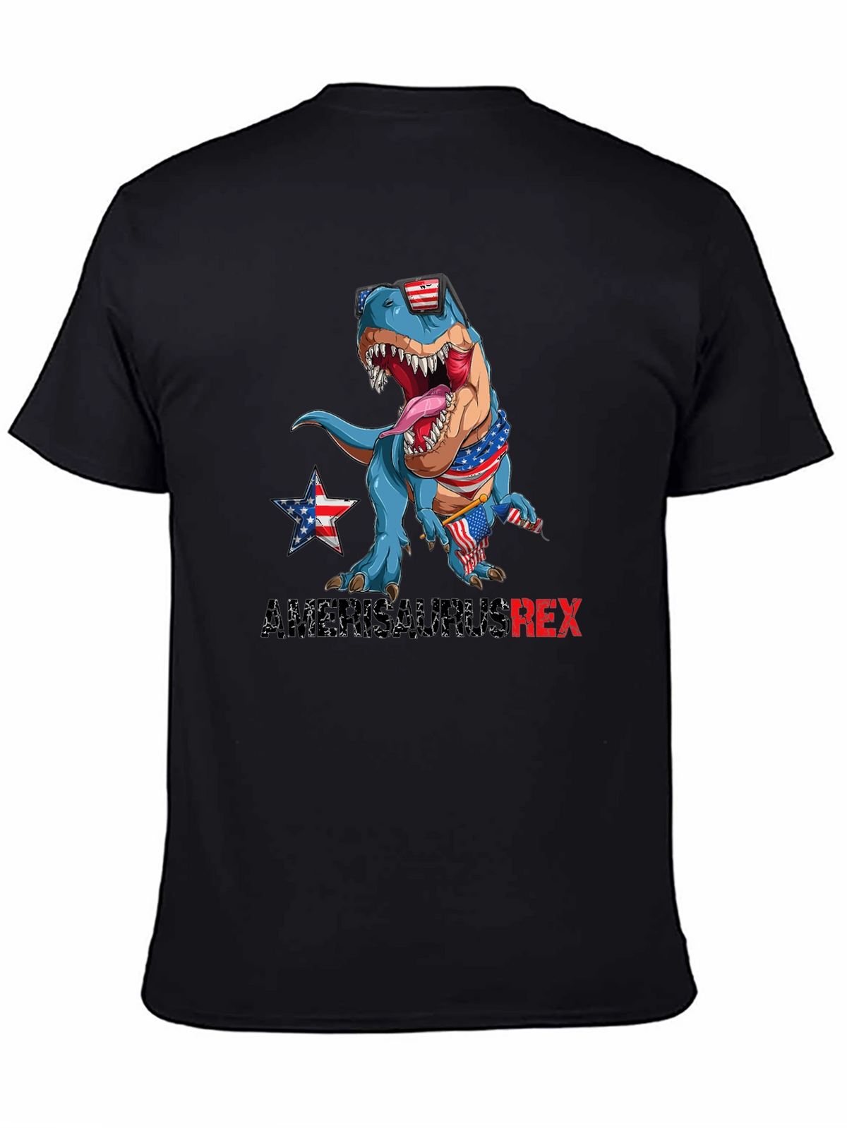Patriotic T-Rex Graphic T-Shirt