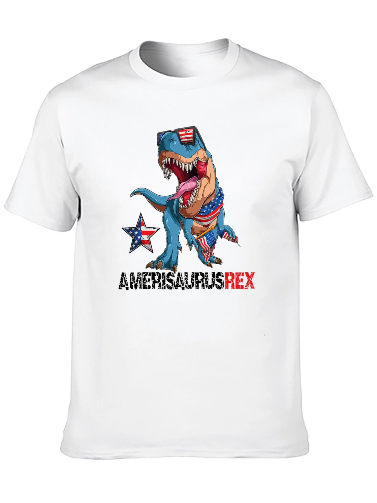 Patriotic T-Rex Graphic T-Shirt
