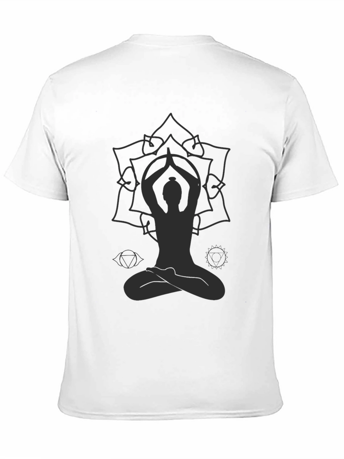 Mens Yoga Mandala Graphic T-Shirt