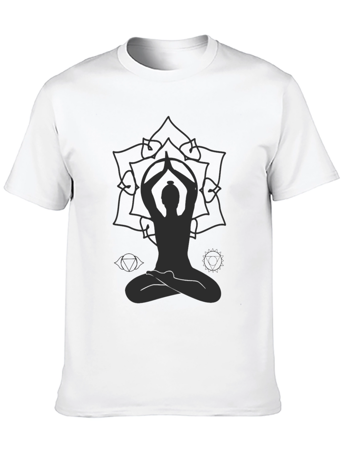 Mens Yoga Mandala Graphic T-Shirt