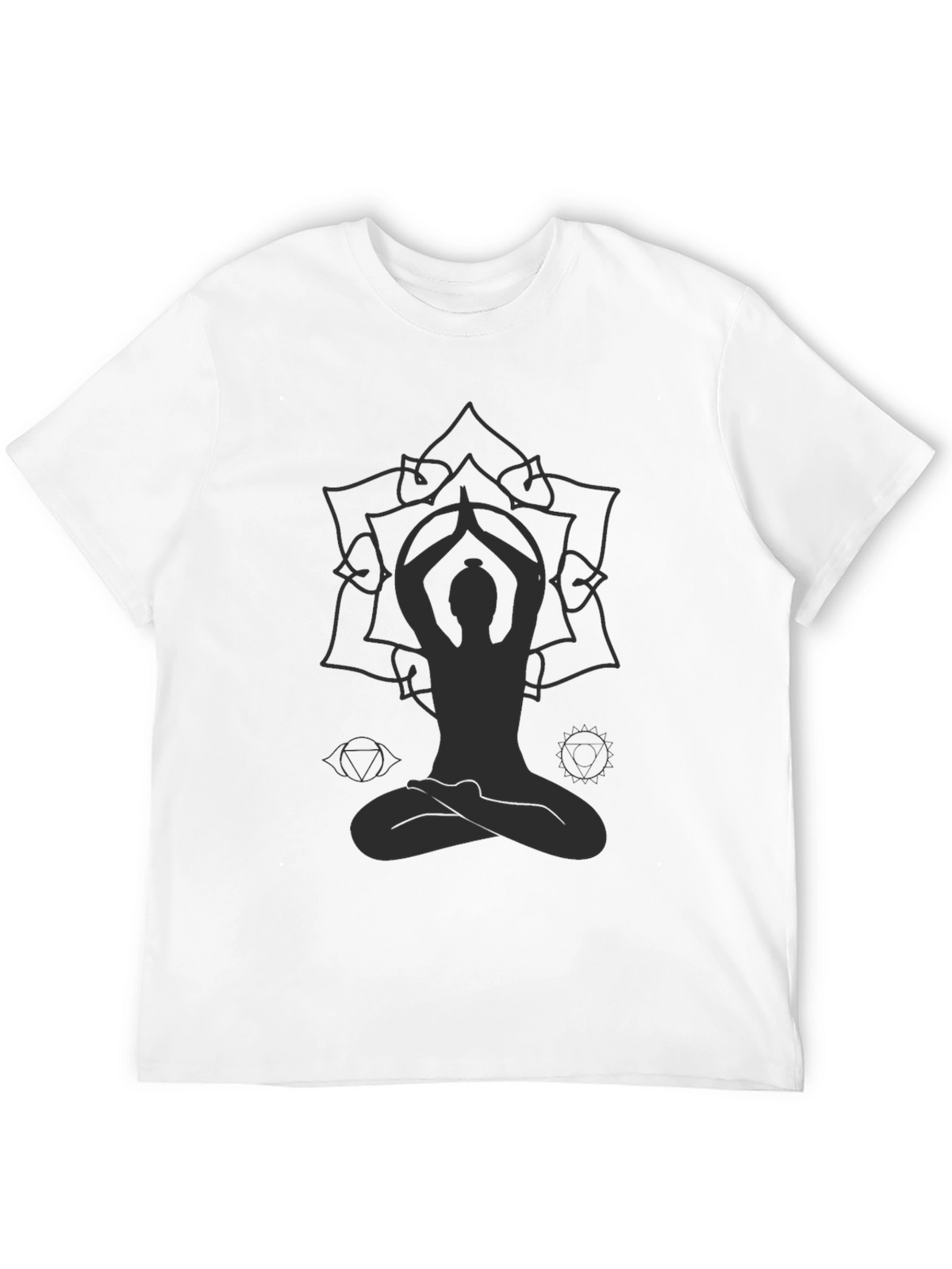 Mens Yoga Mandala Graphic T-Shirt