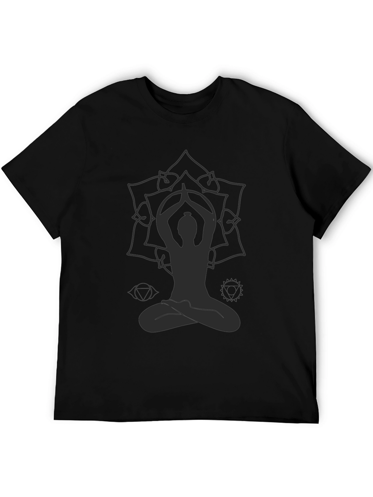 Mens Yoga Mandala Graphic T-Shirt