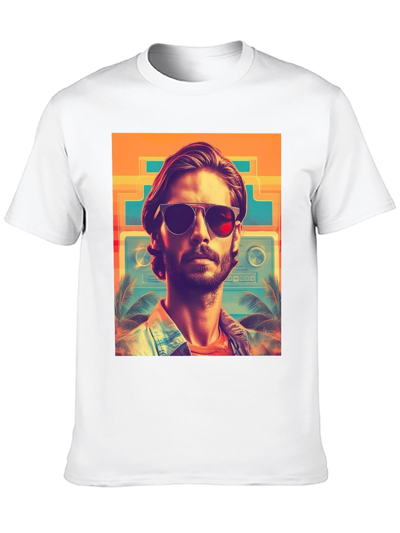 Retro Wave T-Shirt - Cool Miami Vice Style