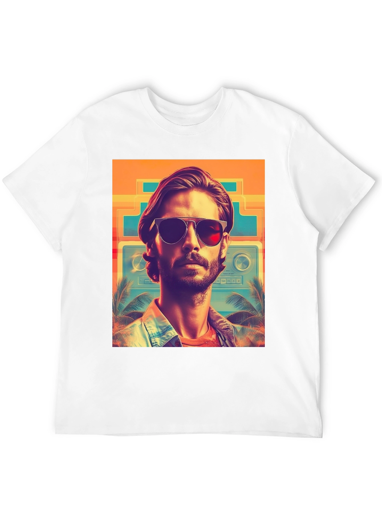 Retro Wave T-Shirt - Cool Miami Vice Style