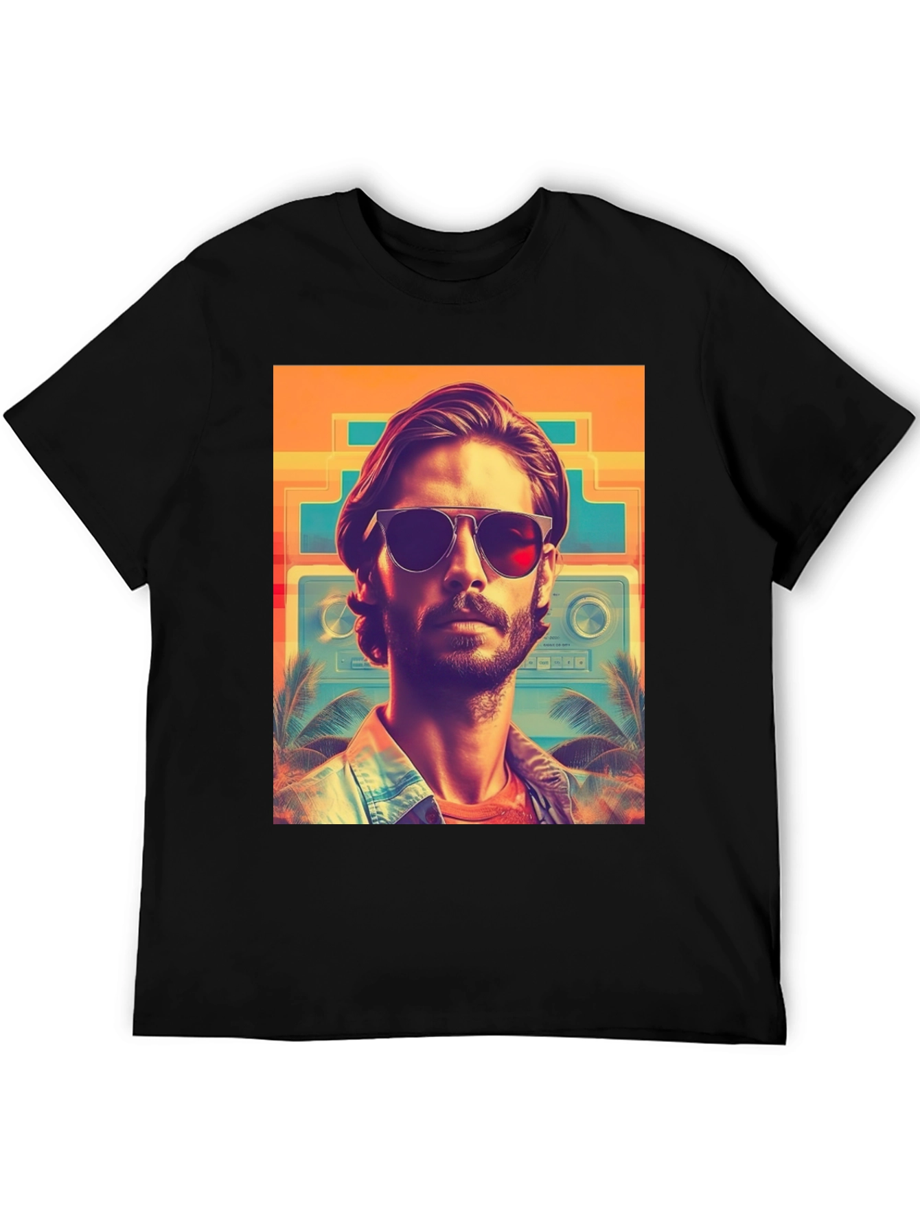 Retro Wave T-Shirt - Cool Miami Vice Style