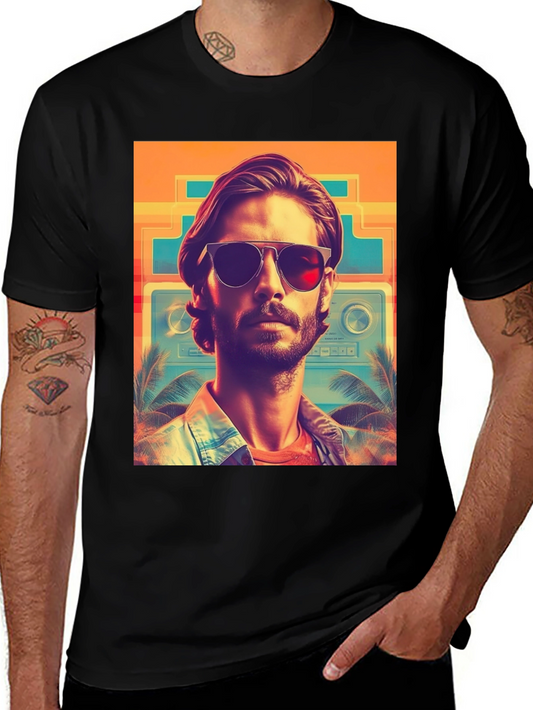 Retro Wave T-Shirt - Cool Miami Vice Style