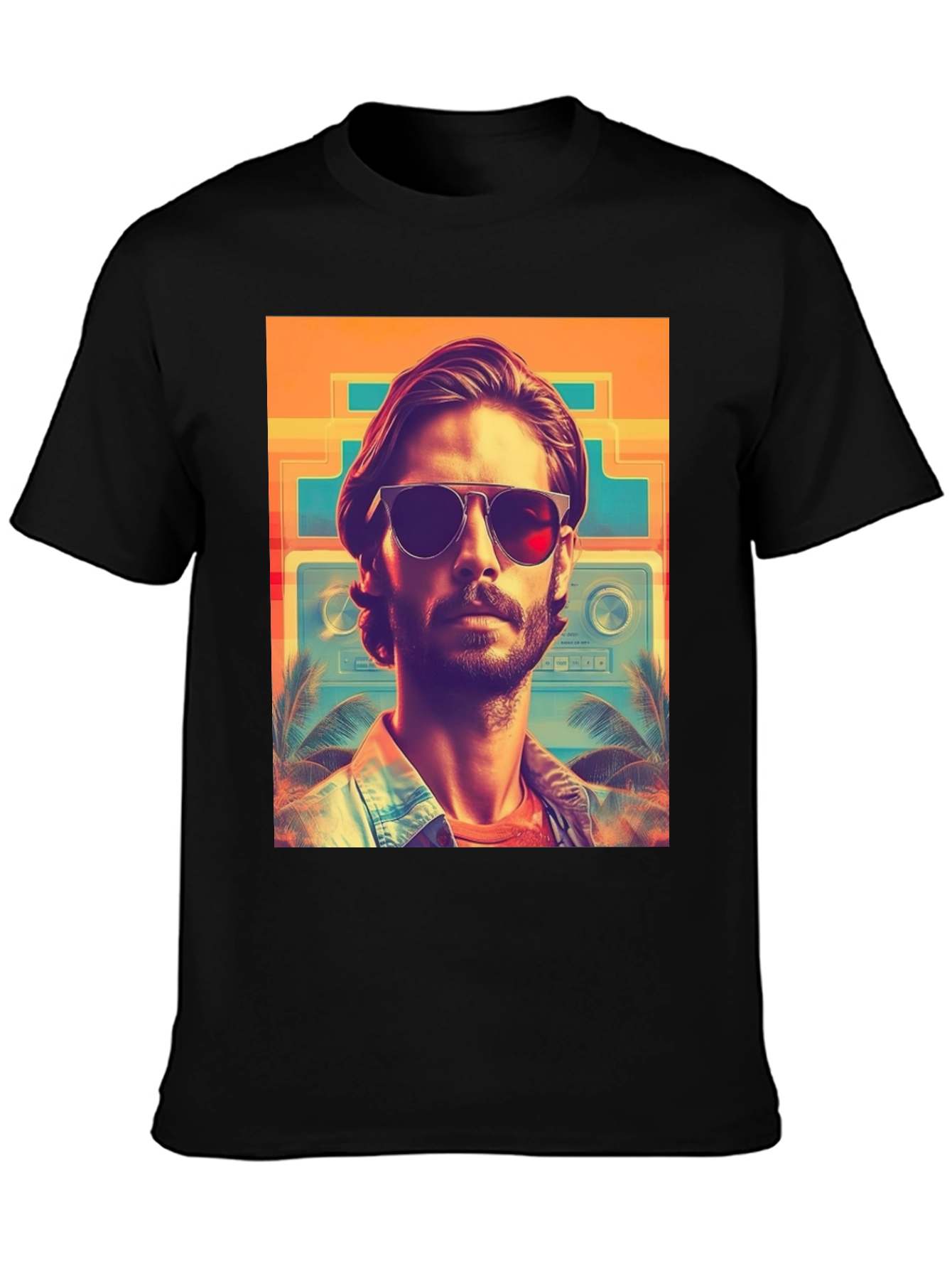 Retro Wave T-Shirt - Cool Miami Vice Style