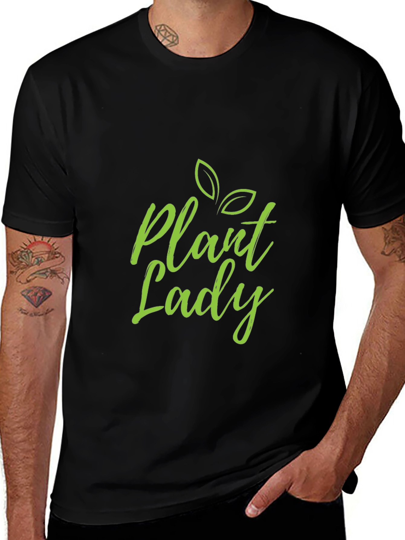 Plant Lady Graphic T-Shirt - Black
