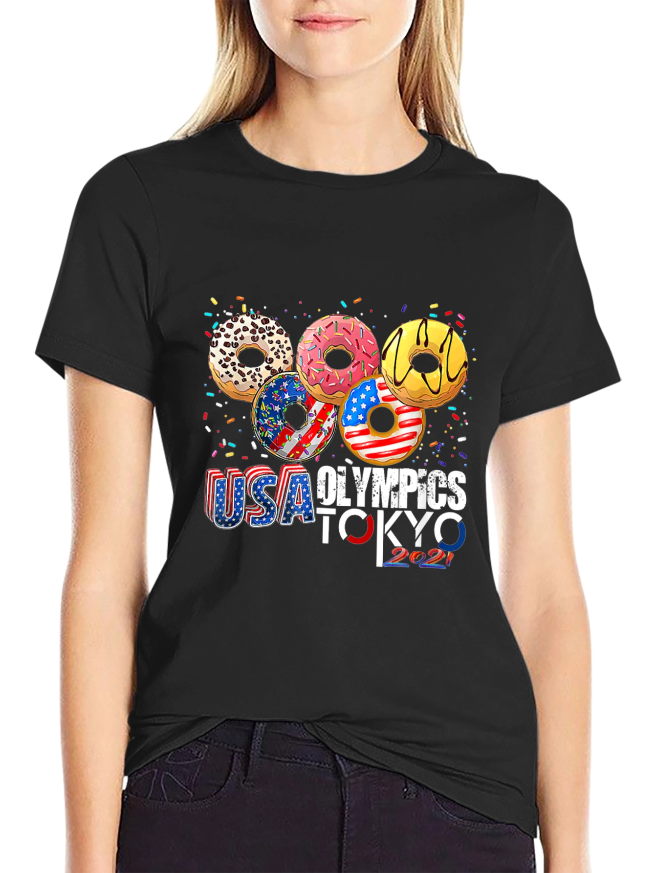 USA Olympics Tokyo 2021 Donut T-Shirt