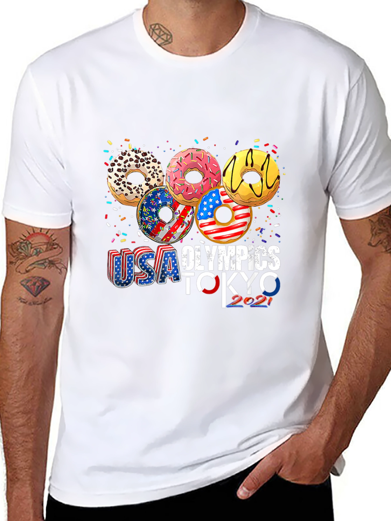 USA Olympics Tokyo 2021 Donut T-Shirt