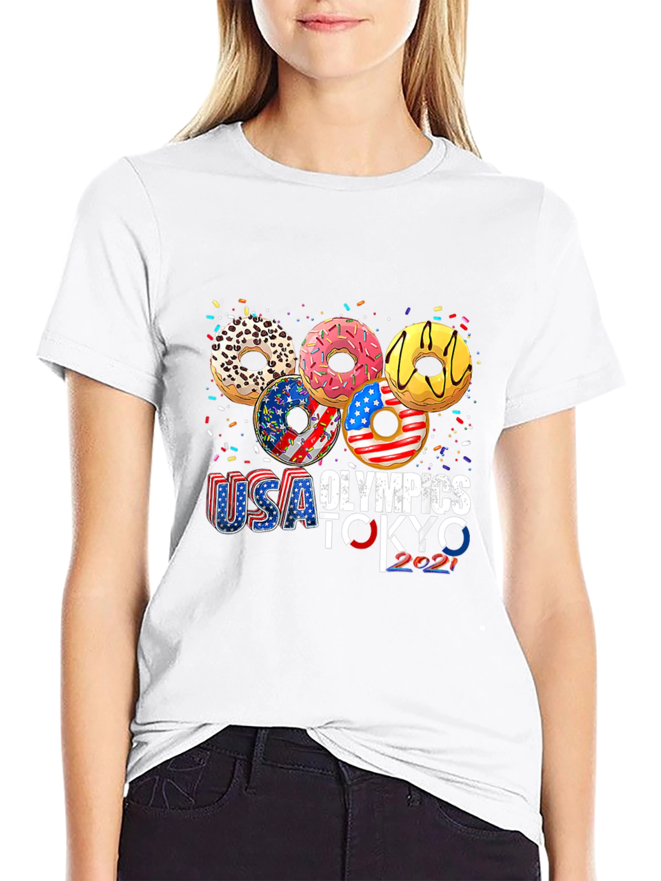 USA Olympics Tokyo 2021 Donut T-Shirt