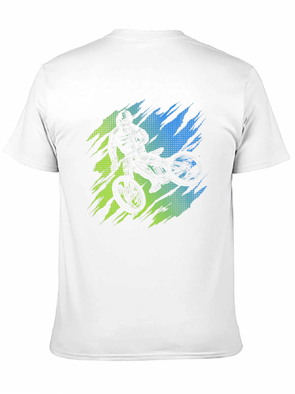 Mens Black Graphic Tee - Mountain Bike Rider Design