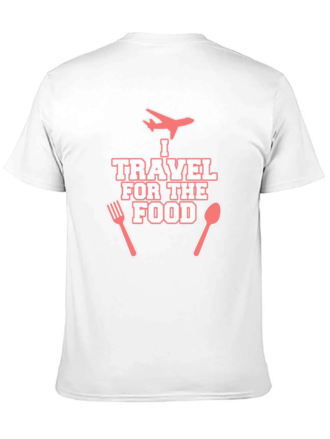 Travel for Food T-Shirt - Black Crew Neck