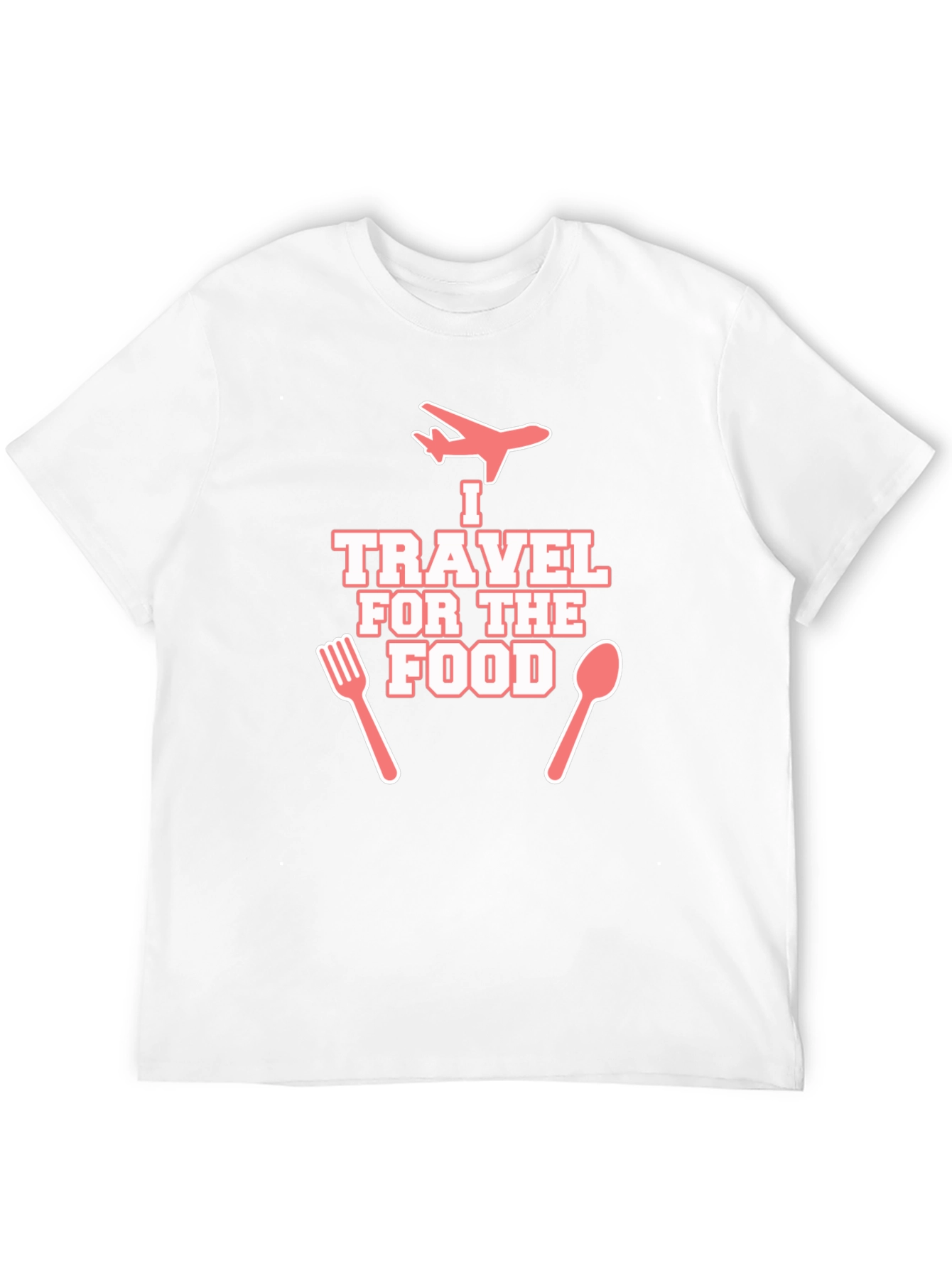 Travel for Food T-Shirt - Black Crew Neck