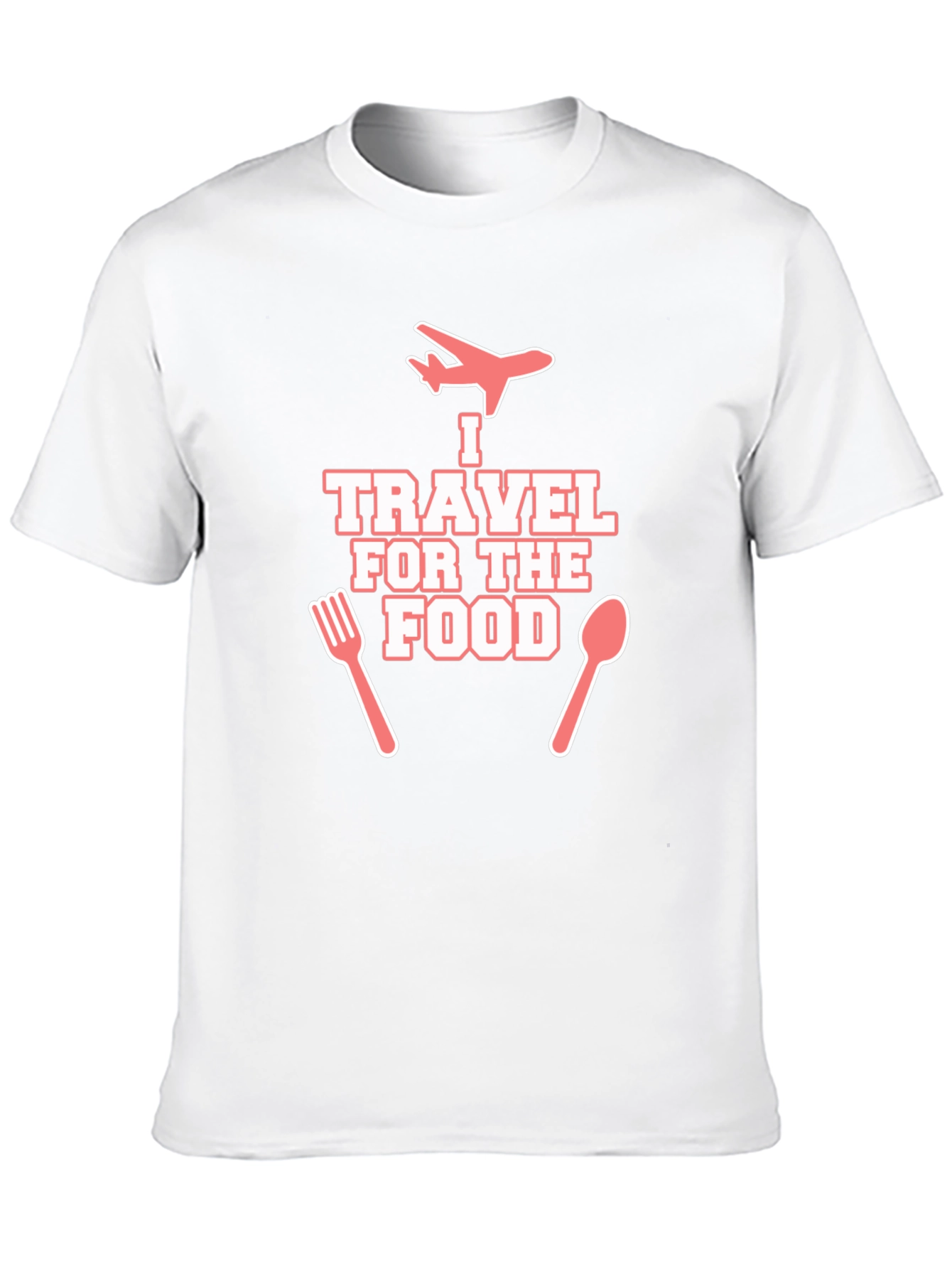 Travel for Food T-Shirt - Black Crew Neck